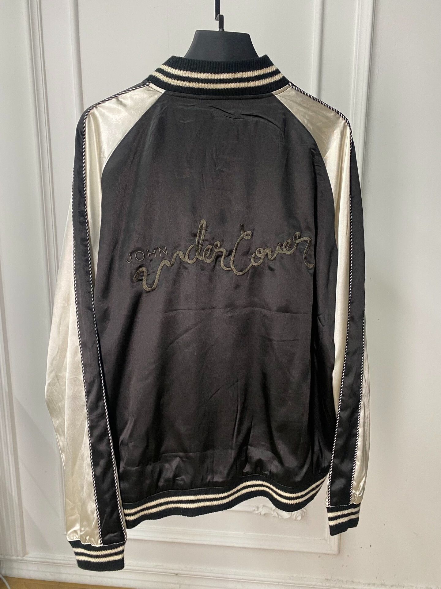 Comme des Garcons silk baseball jacket by Undercover Size US L / EU 52-54 / 3 - 3 Thumbnail
