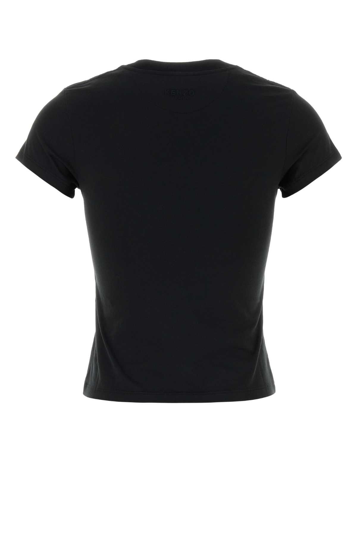 Kenzo Black Cotton T-Shirt Size S / US 4 / IT 40 - 2 Thumbnail
