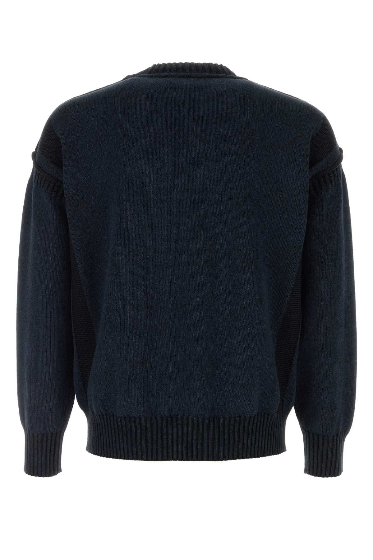 Kenzo Midnight Blue Cotton Blend Sweater Size US M / EU 48-50 / 2 - 2 Thumbnail