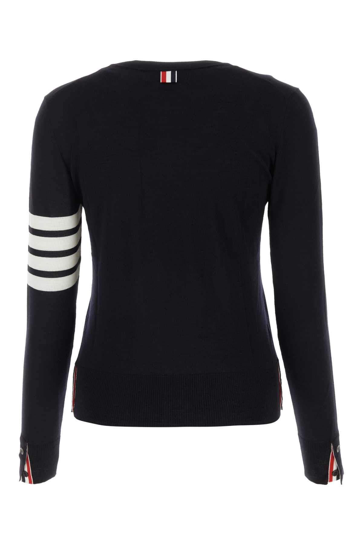 Thom Browne Midnight Blue Wool Sweater Size M / US 6-8 / IT 42-44 - 2 Thumbnail