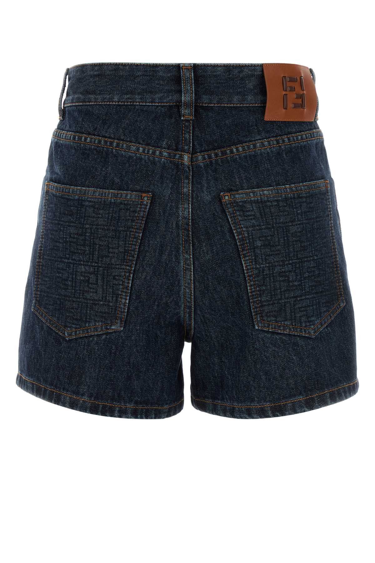 Fendi Denim Shorts Size 27" / US 4 / IT 40 - 2 Thumbnail