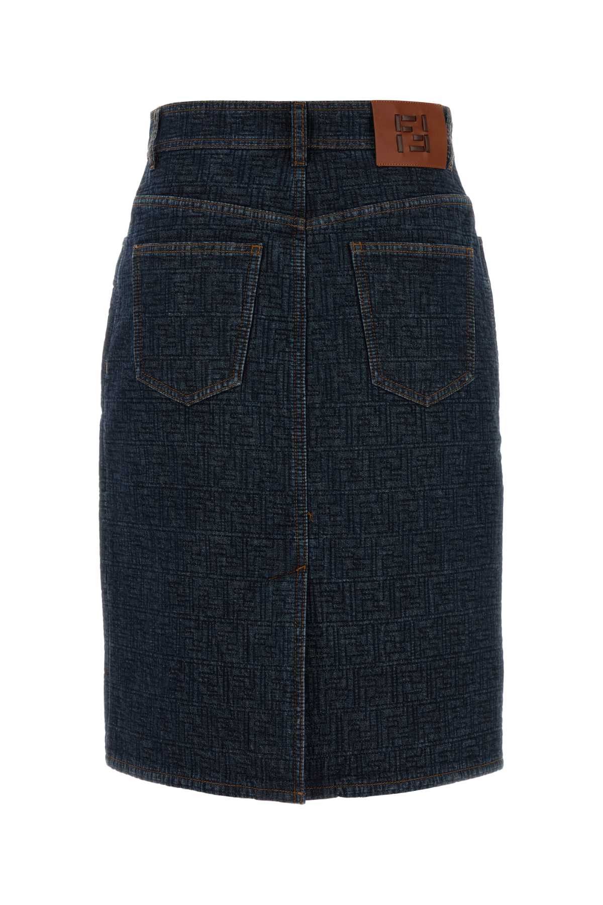 Fendi Denim Skirt Size 27" / US 4 / IT 40 - 2 Thumbnail