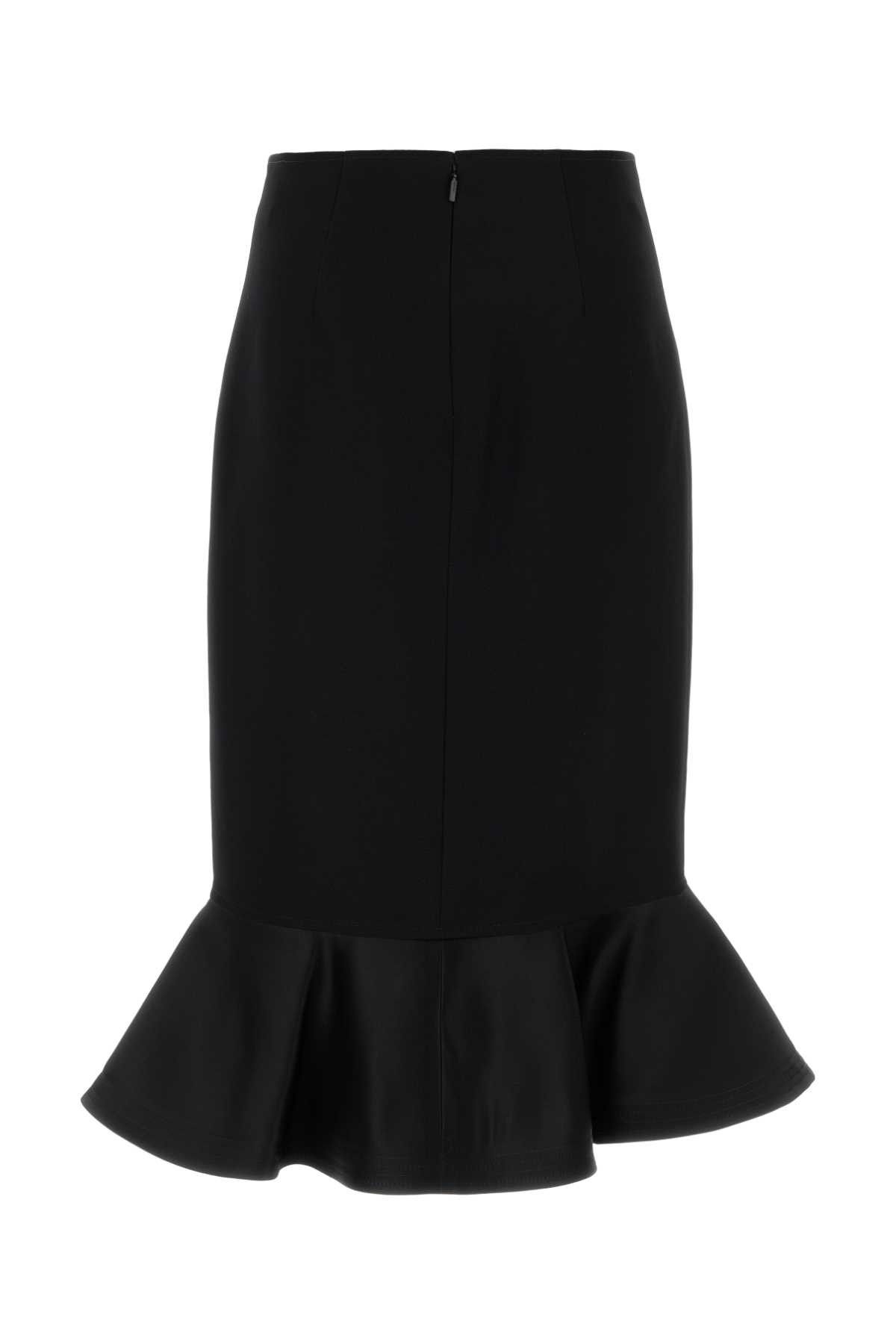 Fendi Black Wool Skirt Size 28" / US 6 / IT 42 - 2 Thumbnail