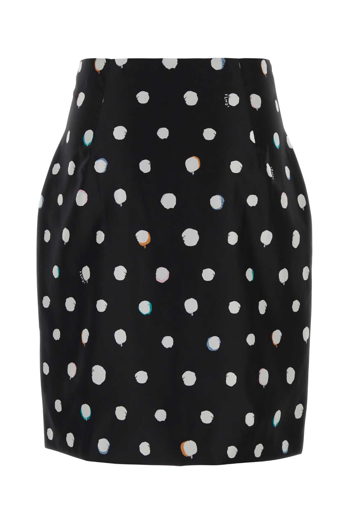 Fendi Printed Taffeta Skirt Size 28" / US 6 / IT 42 - 2 Thumbnail