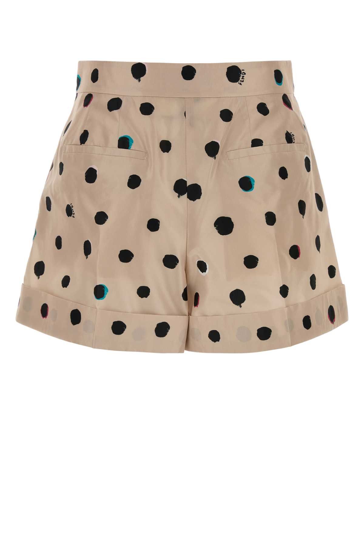 Fendi Printed Taffeta Shorts Size 26" / US 2 / IT 38 - 2 Thumbnail