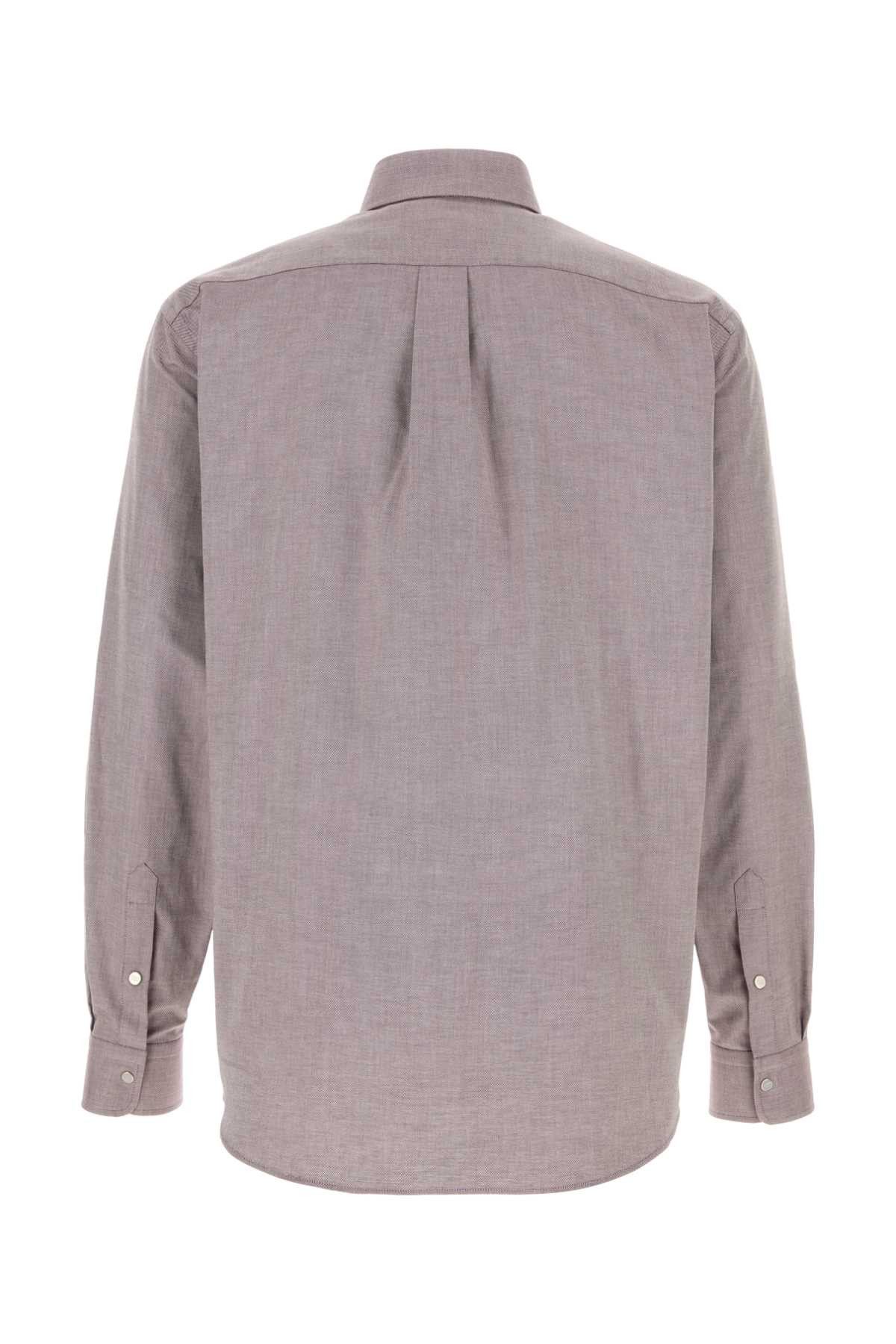 Fendi Purple Oxford Shirt Size US L / EU 52-54 / 3 - 2 Thumbnail