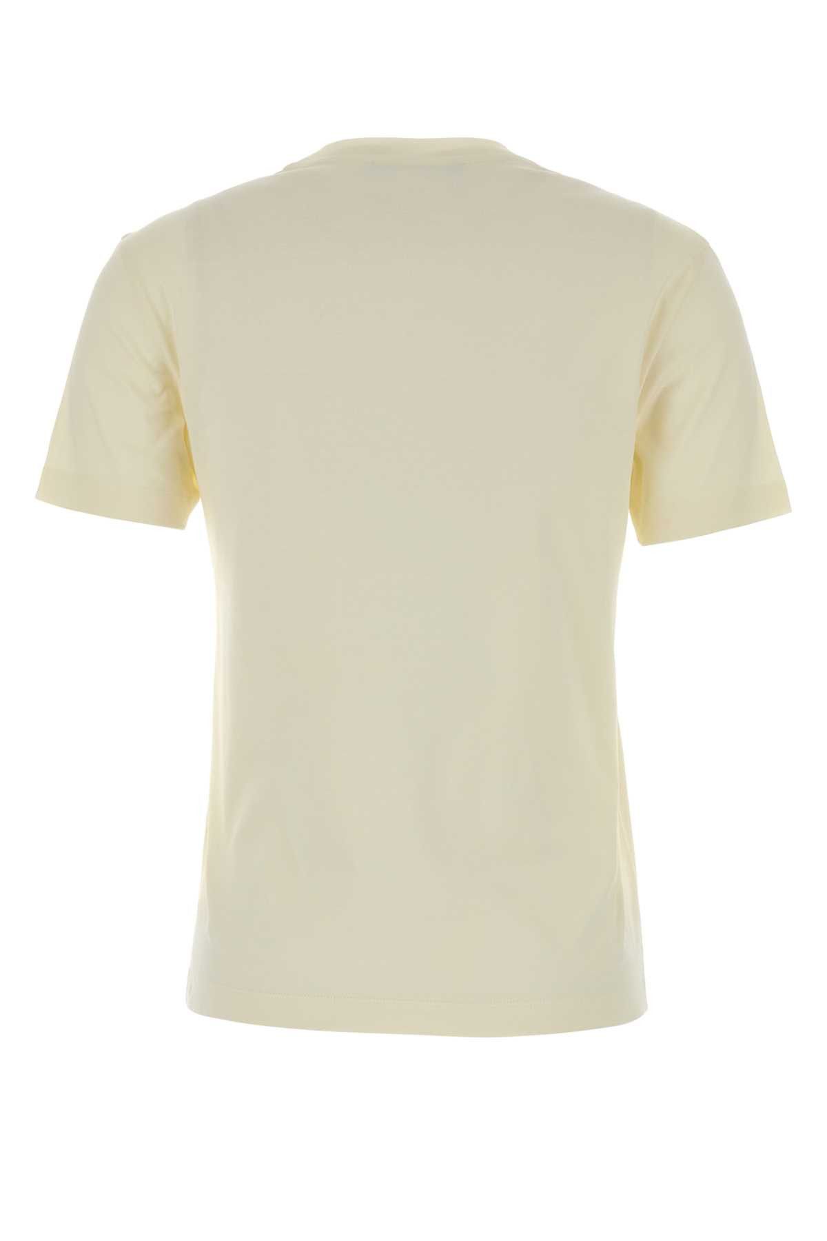 Fendi Ivory Cotton T-Shirt Size M / US 6-8 / IT 42-44 - 2 Thumbnail