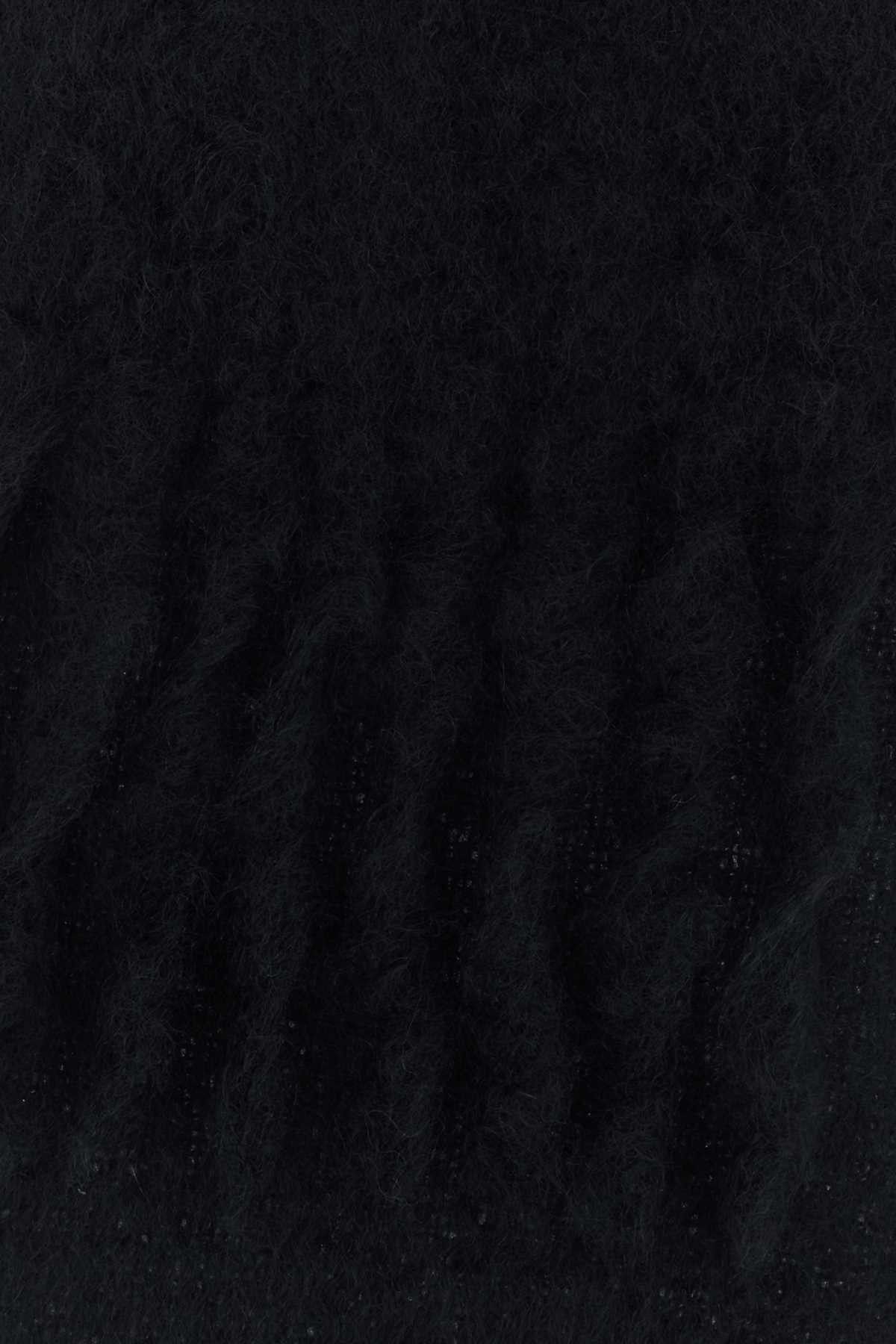 Loewe Black Mohair Blend Scarf Size ONE SIZE - 2 Thumbnail