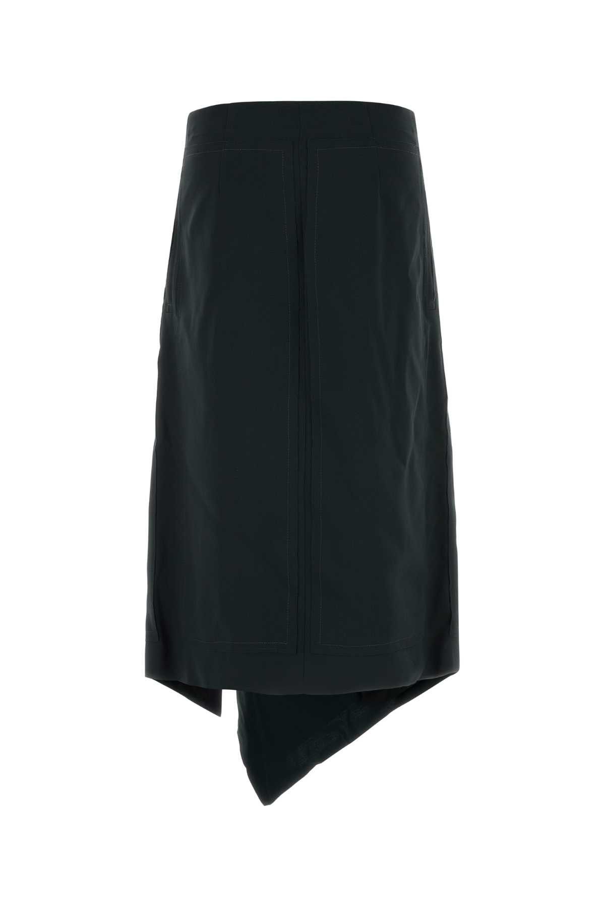 AMI Black Wool Skirt Size 28" / US 6 / IT 42 - 2 Thumbnail