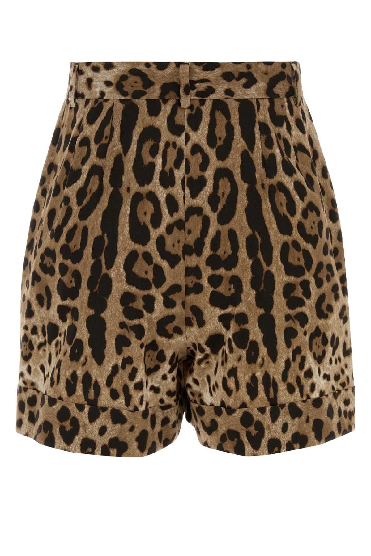 Dolce & Gabbana Printed Poplin Shorts Size 27" / US 4 / IT 40 - 2 Thumbnail