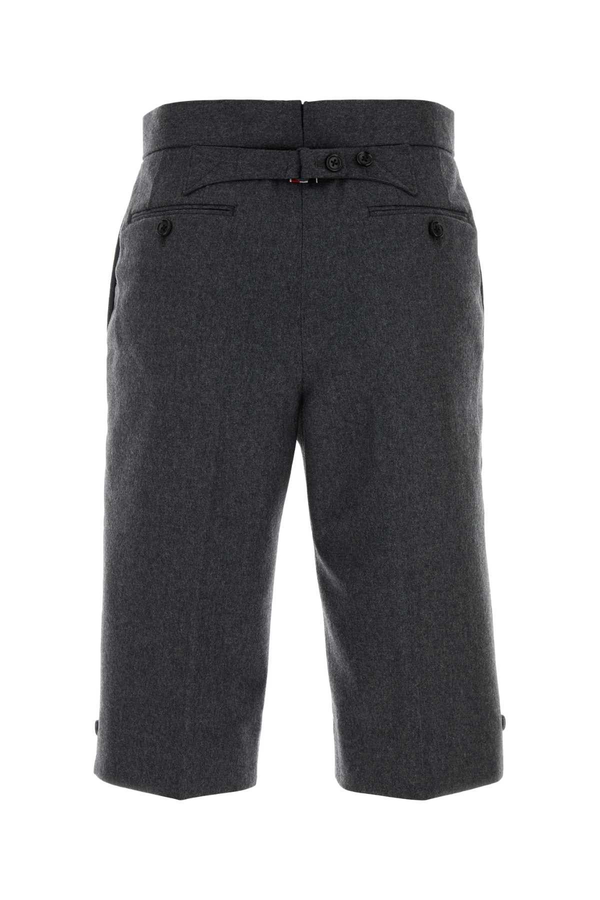 Thom Browne Graphite Wool Bermuda Shorts Size 27" / US 4 / IT 40 - 2 Thumbnail