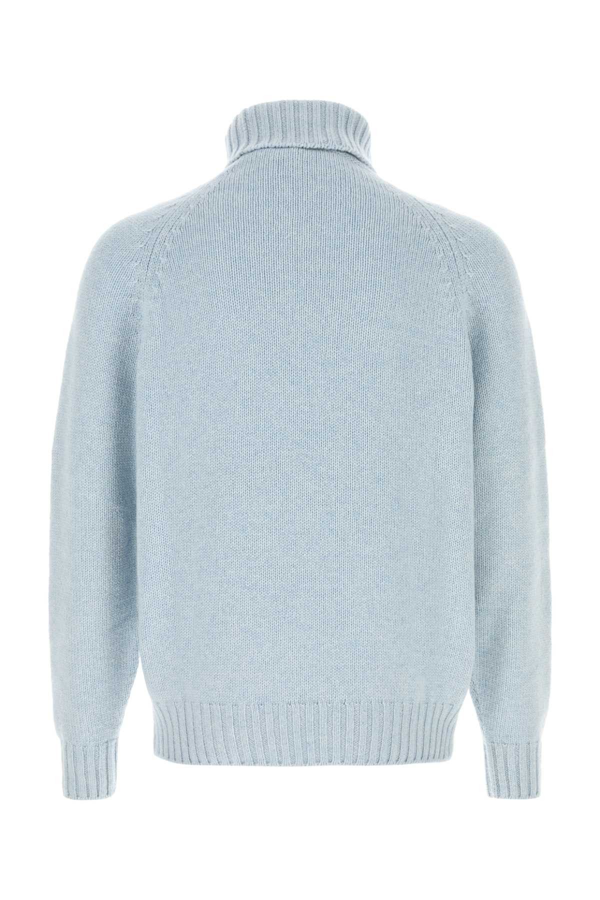 Umit Benan Light-Blue Cashmere Sweater Size US S / EU 44-46 / 1 - 2 Thumbnail