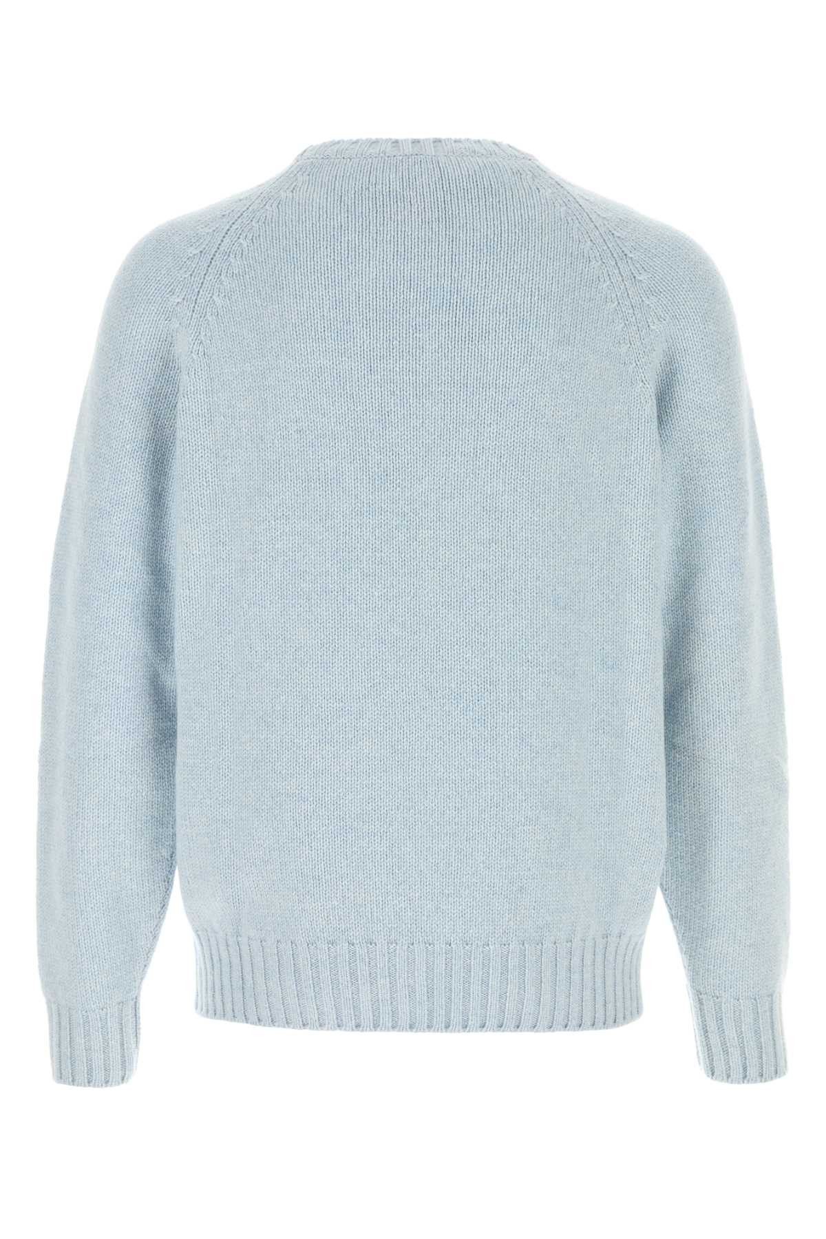 Umit Benan Light-Blue Cashmere Sweater Size US M / EU 48-50 / 2 - 2 Thumbnail