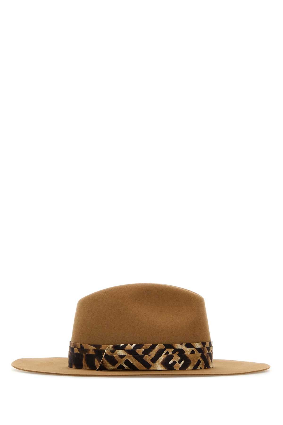 Fendi Camel Felt Hat Size ONE SIZE - 2 Thumbnail