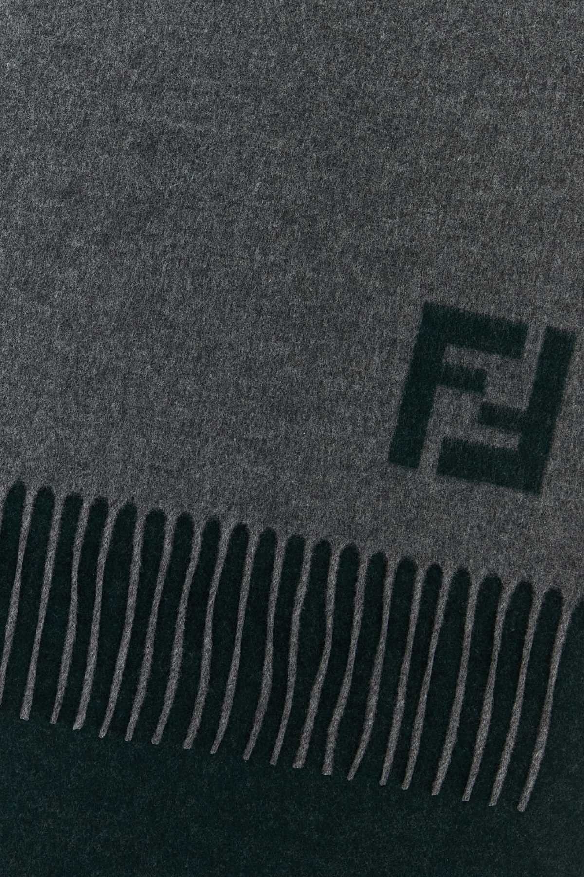 Graphite Wool Blend Scarf