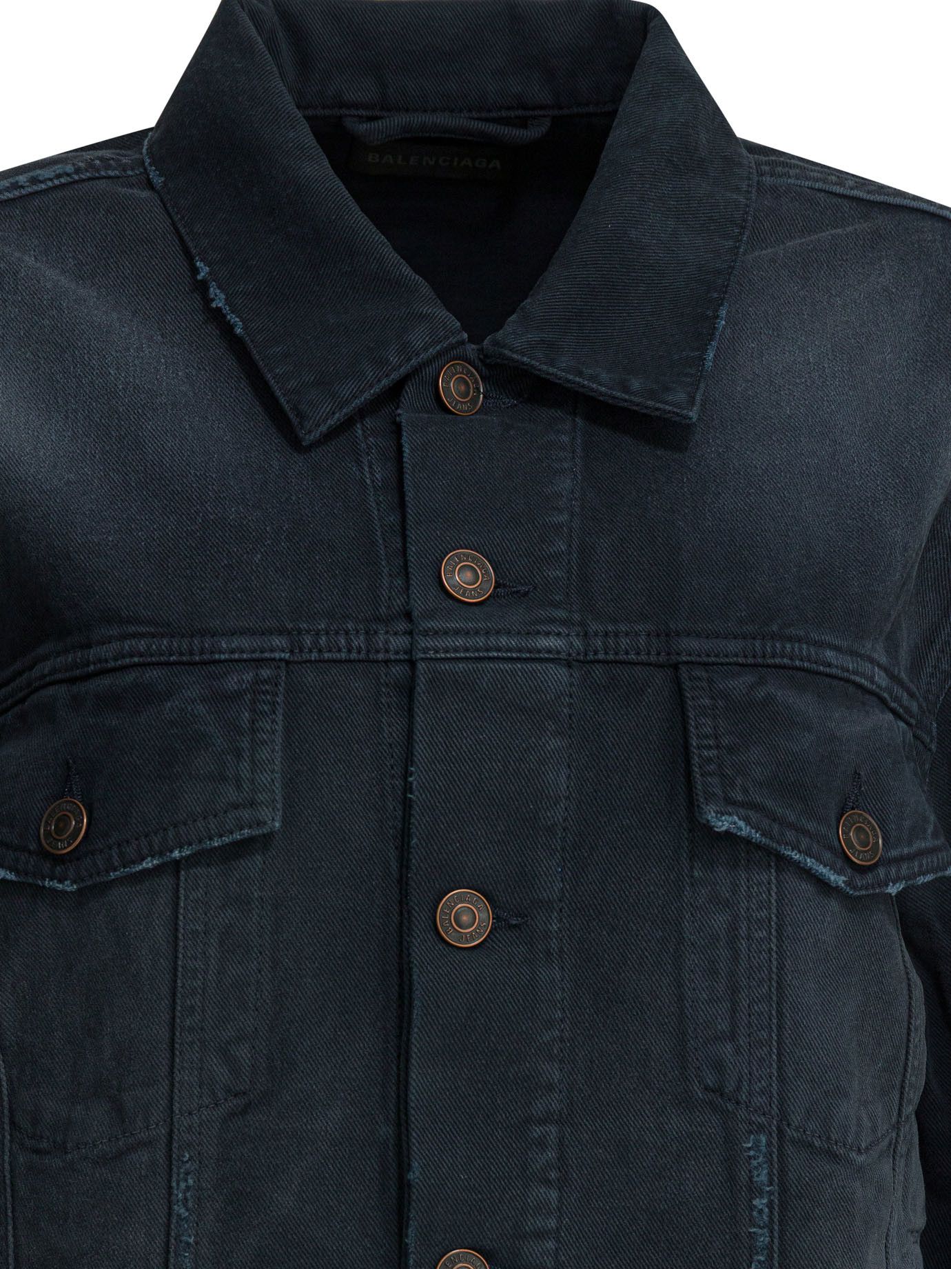 Balenciaga Balenciaga Denim Jacket With Old Effect tag size XS Women - USA Duties Paid Size XS / US 0-2 / IT 36-38 - 3 Thumbnail