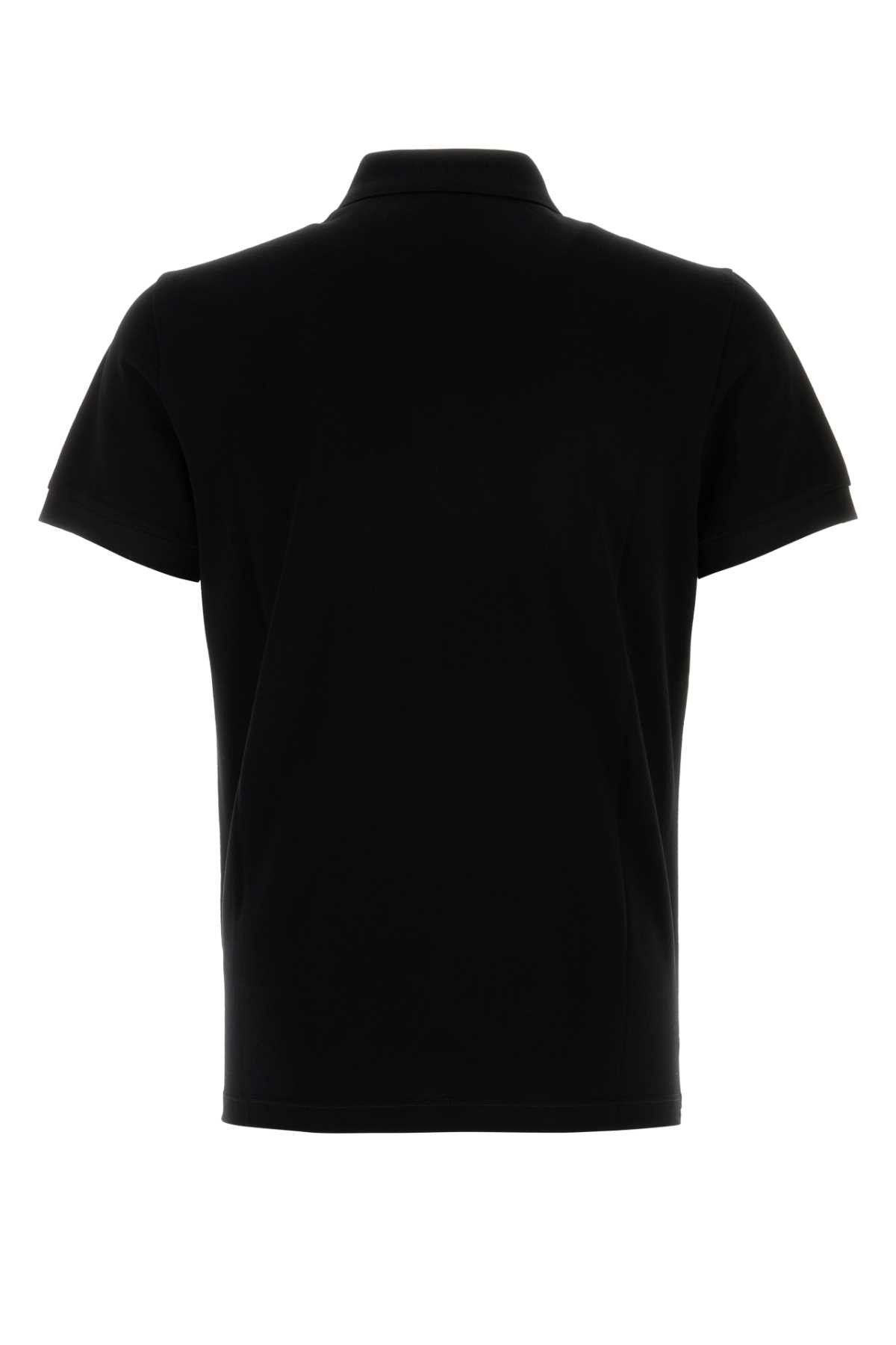 Fendi Black Piquet Polo Shirt Size US XL / EU 56 / 4 - 2 Thumbnail