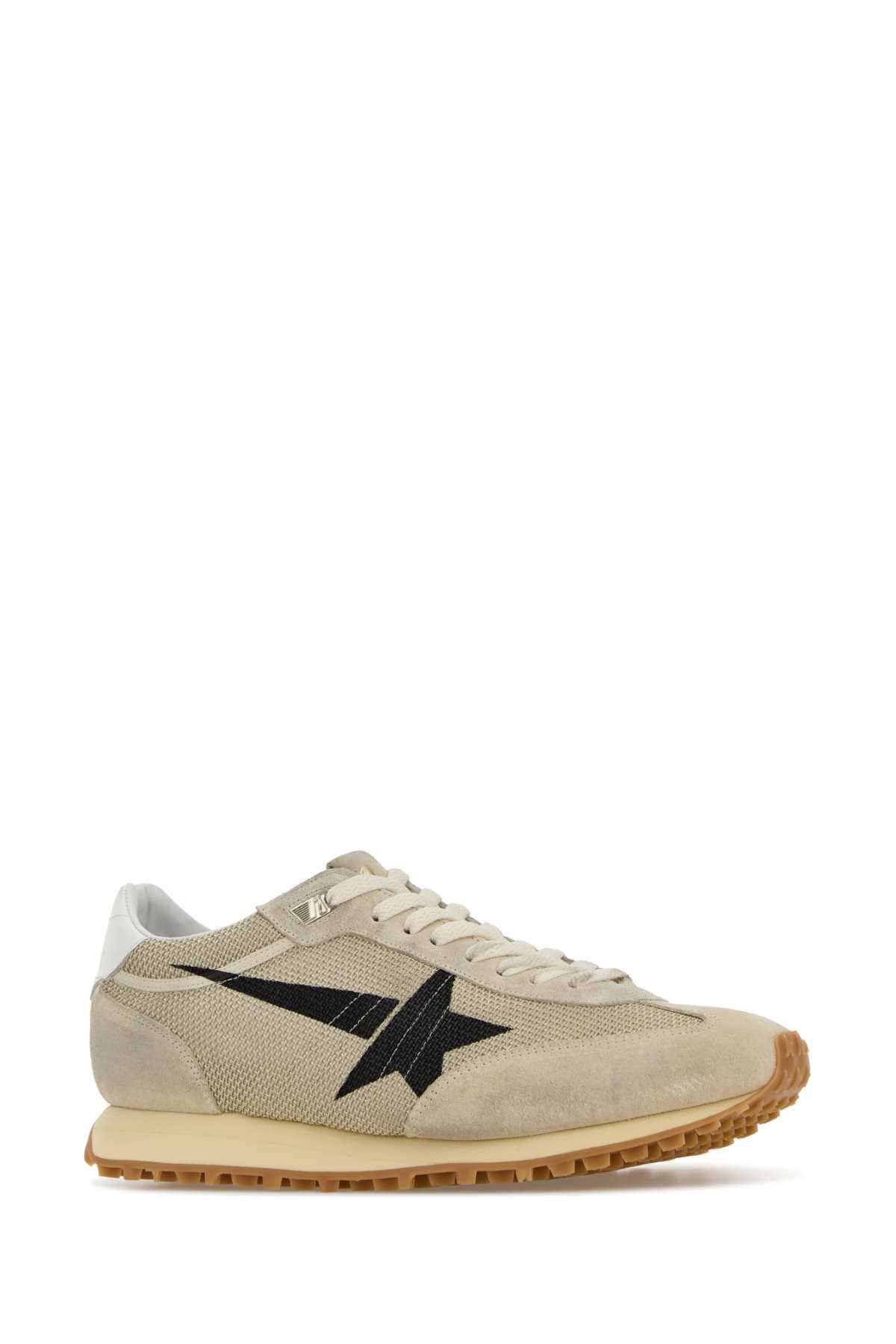 Golden Goose Beige Mesh And Suede Running Marathon Sneakers Size US 7 / EU 40 - 2 Thumbnail