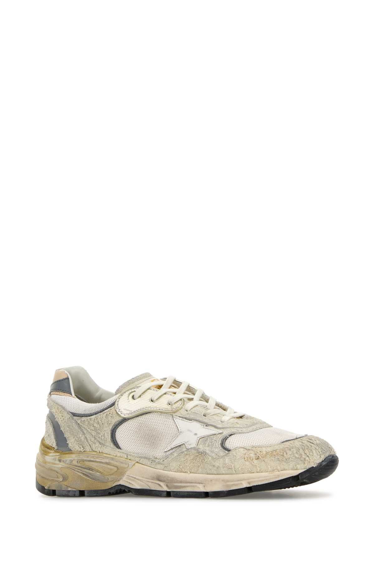 Golden Goose White Suede And Fabric Running Dad Sneakers Size US 10 / EU 43 - 2 Thumbnail