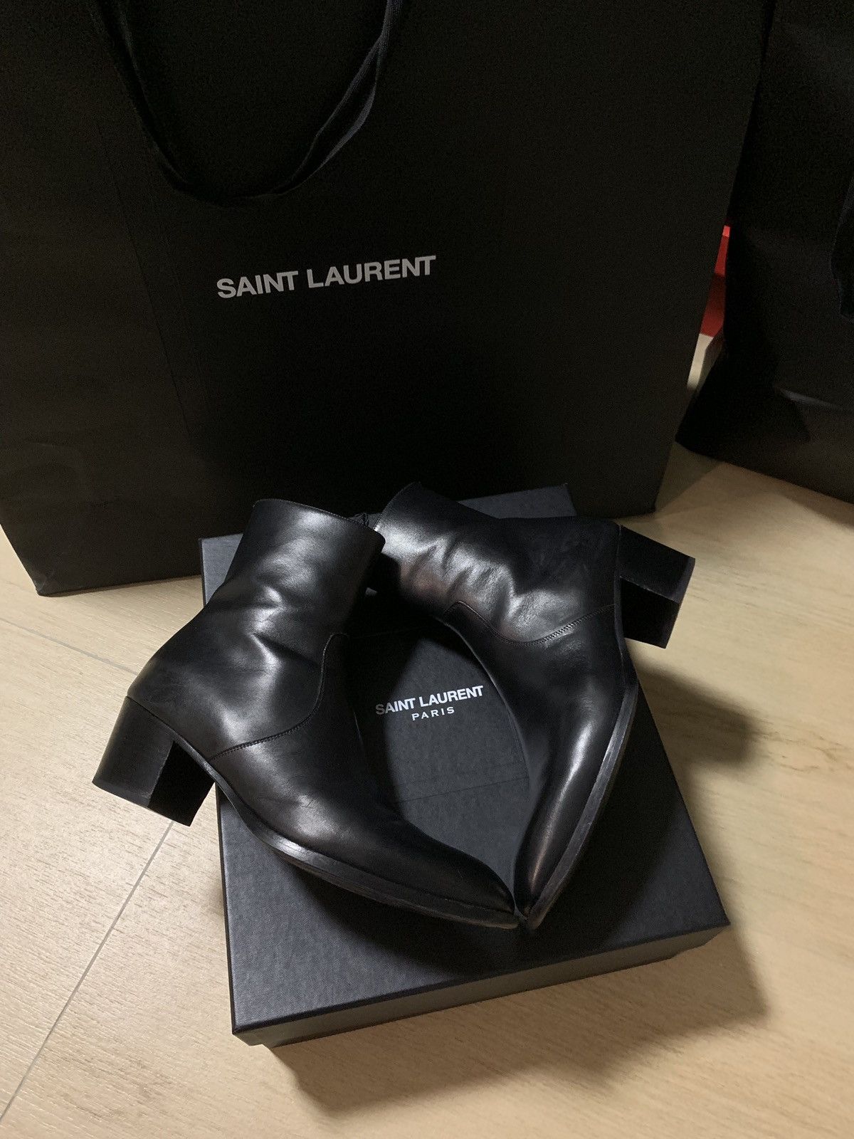 Hedi Slimane Ysl slp Saint Laurent 6cm boot Boots wyatt 42