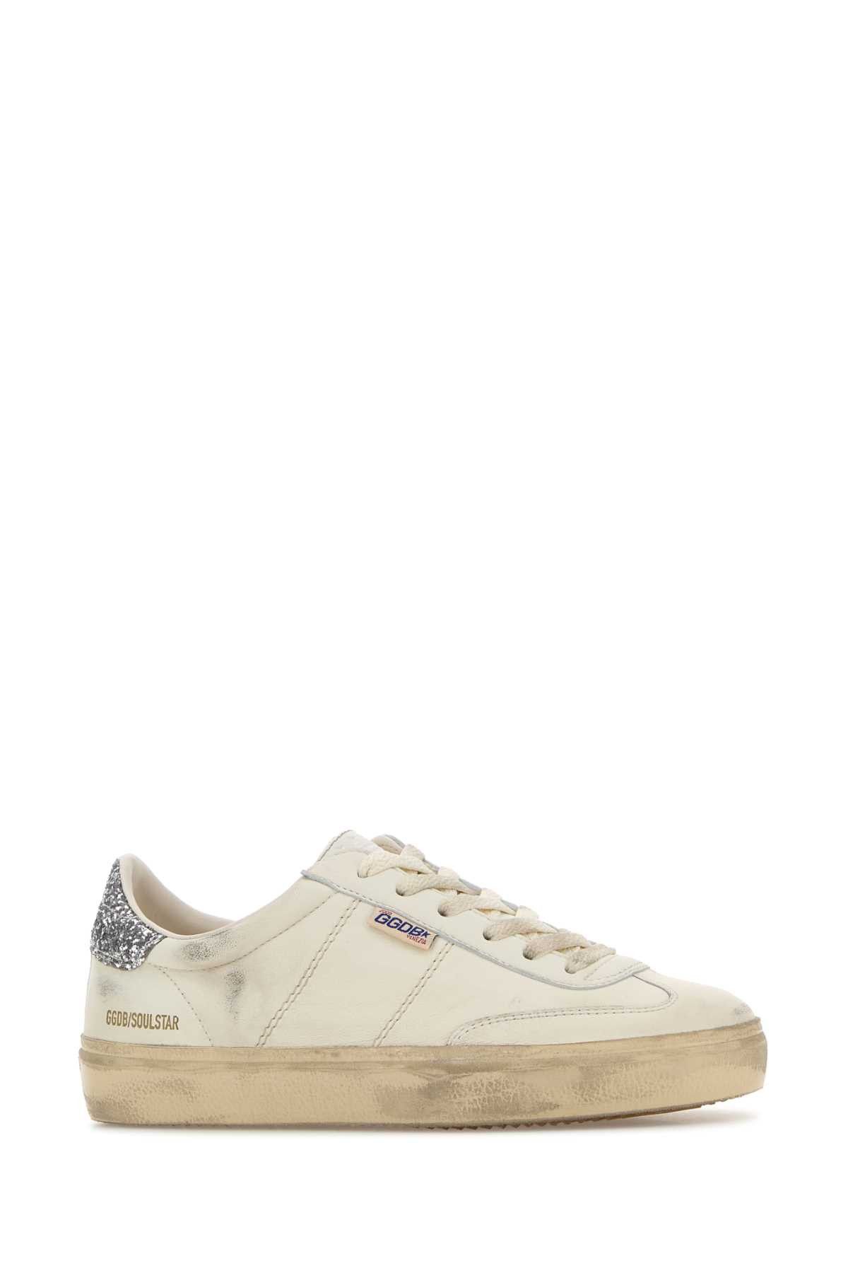 Golden Goose White Leather Soul Star Sneakers Size US 10 / IT 40 - 2 Thumbnail
