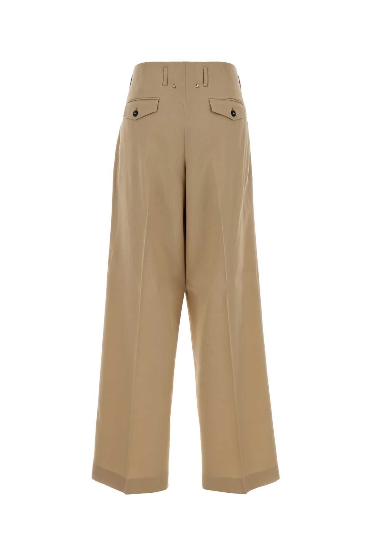 Golden Goose Beige Wool Wide-Leg Flavia Pant Size 26" / US 2 / IT 38 - 2 Thumbnail