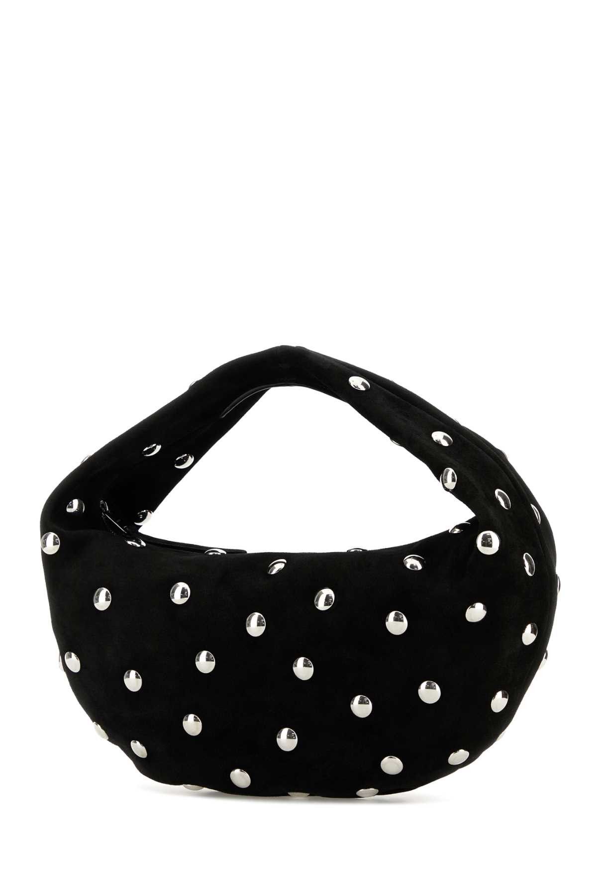 KHAITE Black Suede Medium Olivia Shoulder Bag Size ONE SIZE - 2 Thumbnail
