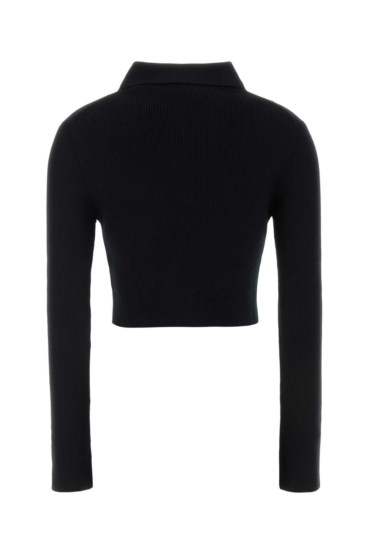 Jil Sander Black Wool Cardigan Size S / US 4 / IT 40 - 2 Thumbnail