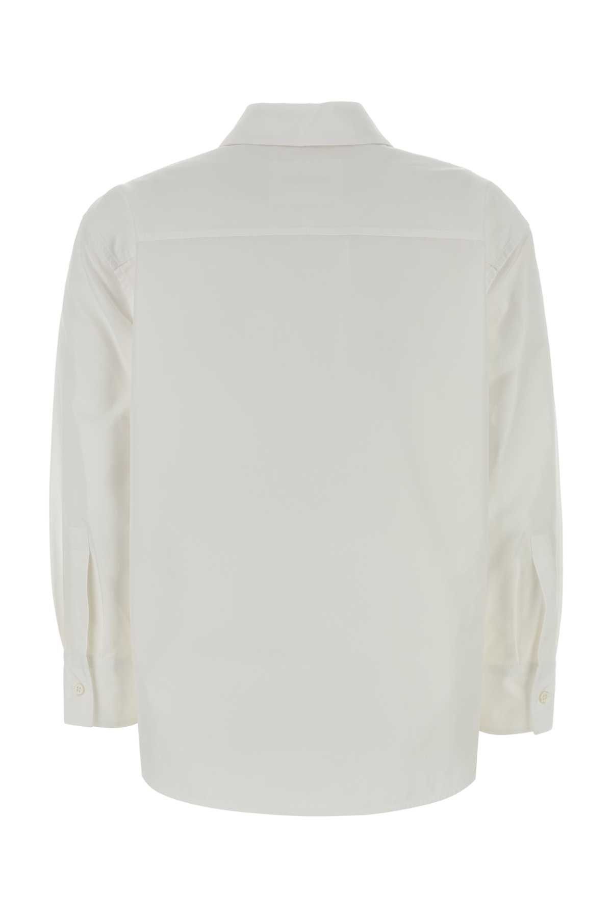 Jil Sander White Poplin Shirt Size S / US 4 / IT 40 - 2 Thumbnail