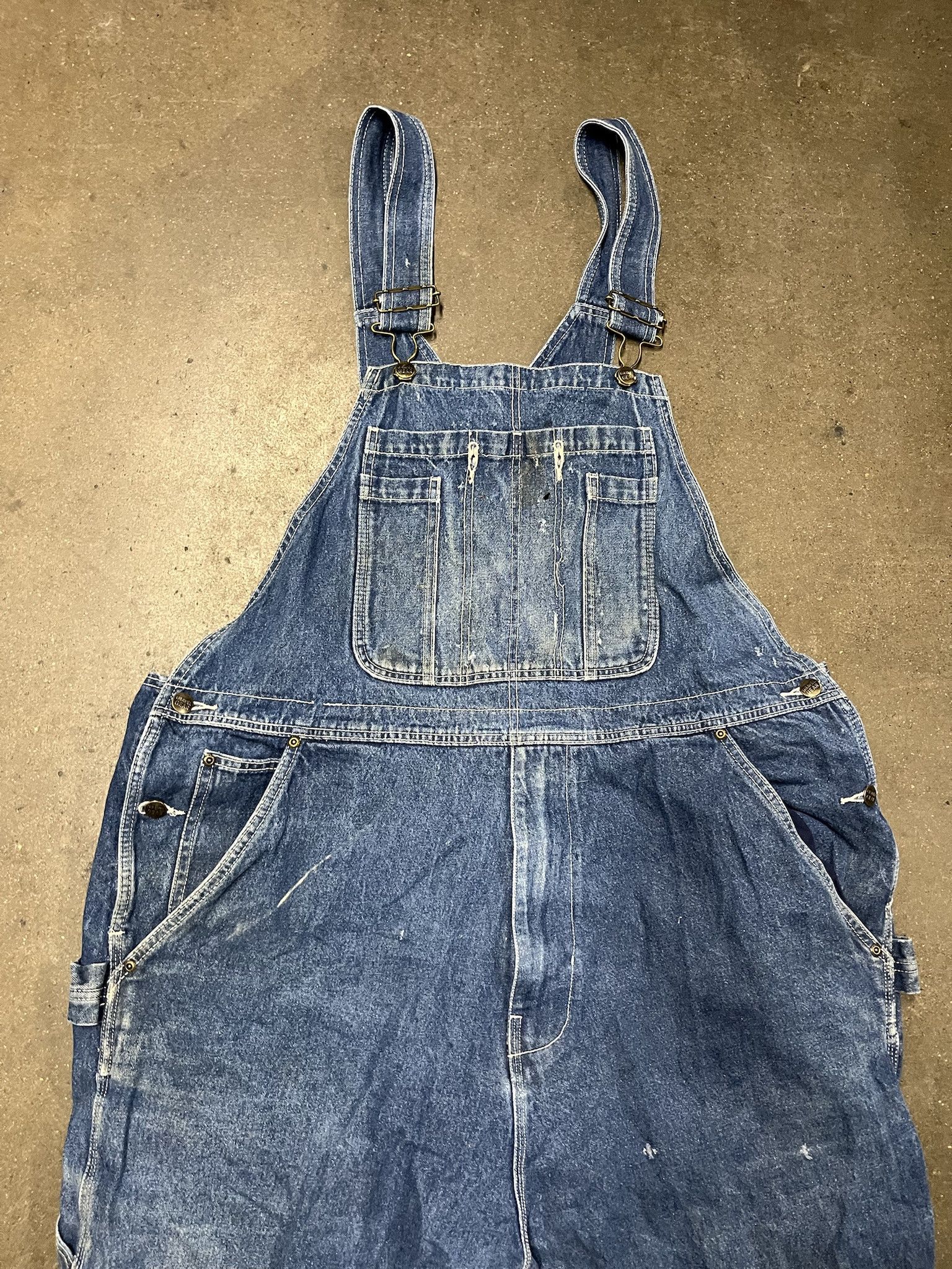 Carhartt Vintage 2000s Denim Work Overalls Size 46 Size US 42 / EU 58 - 2 Thumbnail