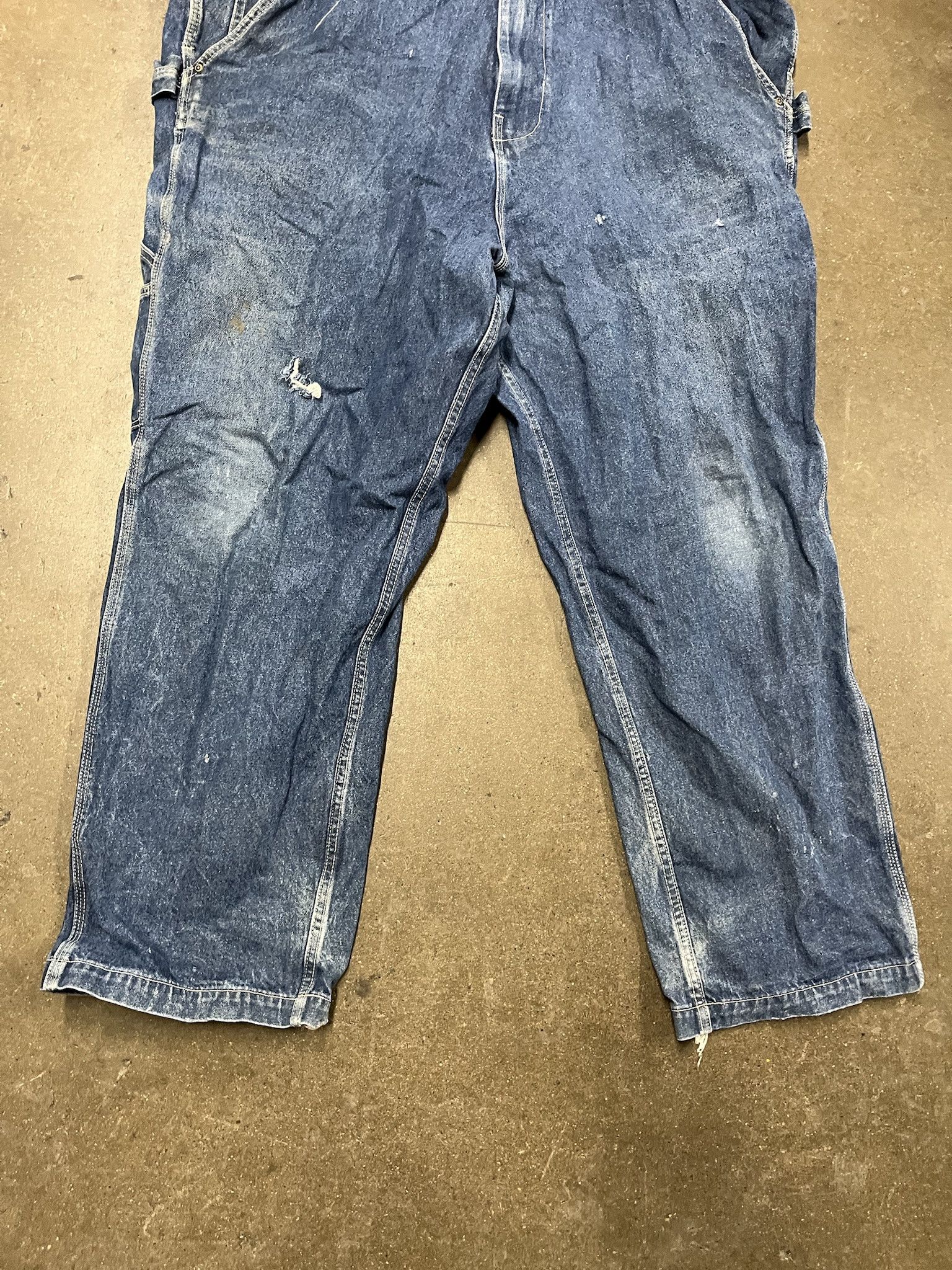 Carhartt Vintage 2000s Denim Work Overalls Size 46 Size US 42 / EU 58 - 3 Thumbnail