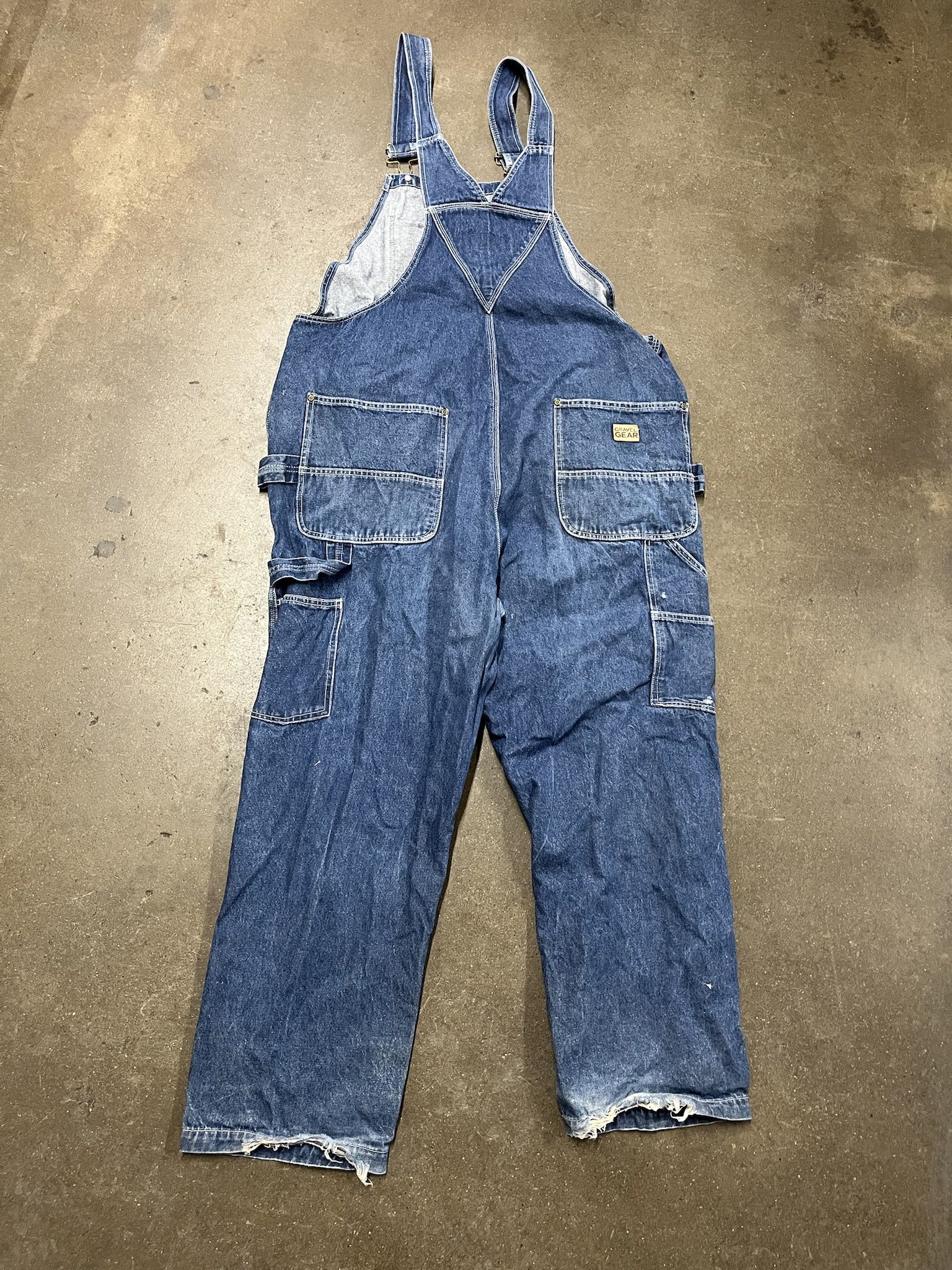 Carhartt Vintage 2000s Denim Work Overalls Size 46 Size US 42 / EU 58 - 5 Thumbnail