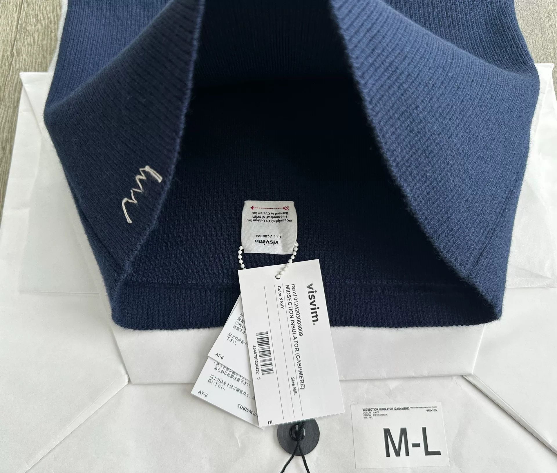Visvim visvim cashmere insulator midsection navy blue Size US M / EU 48-50 / 2 - 3 Thumbnail