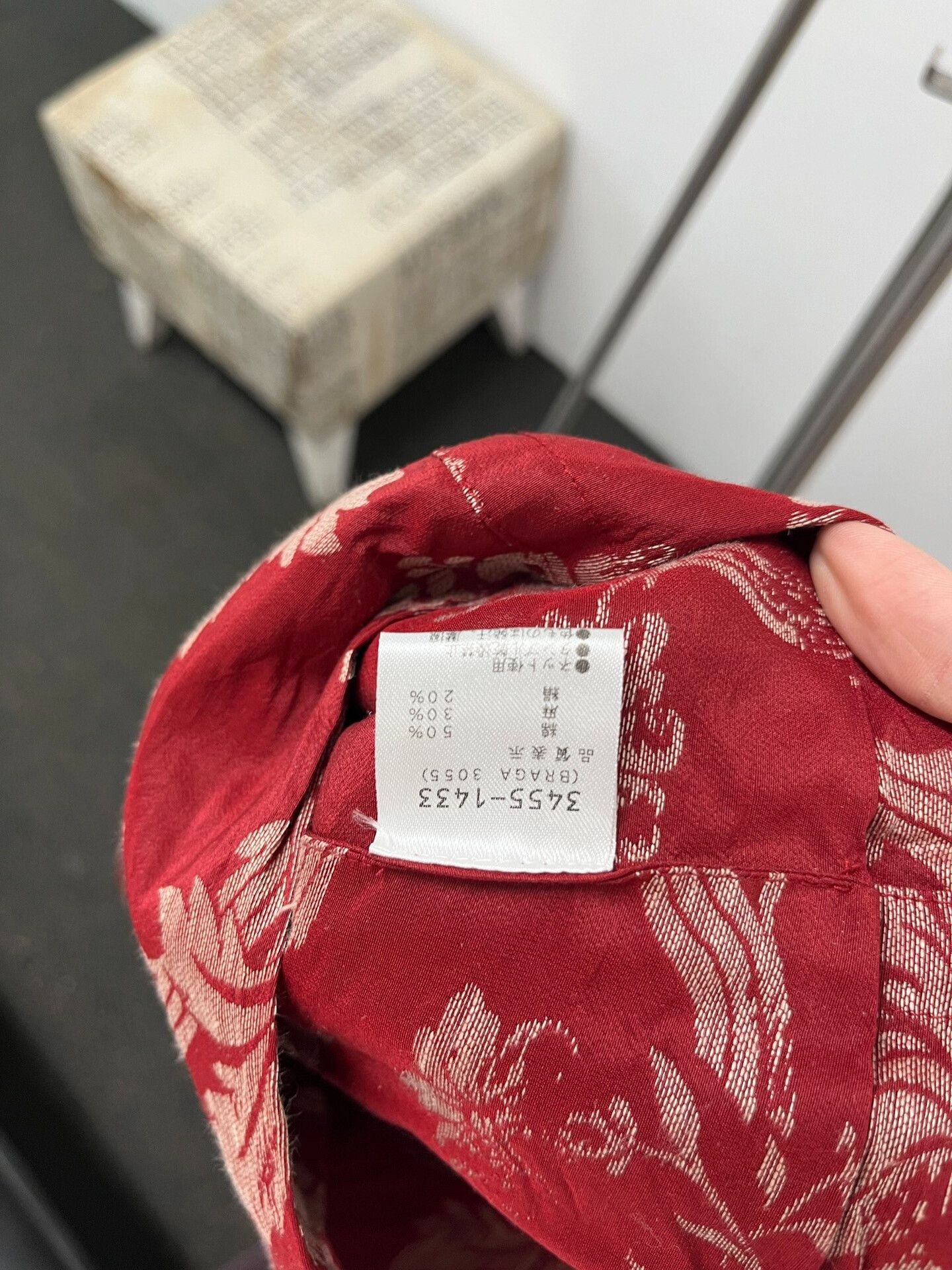Dries Van Noten red floral silk-blend blazer by dries van noten Size M / US 6-8 / IT 42-44 - 3 Thumbnail