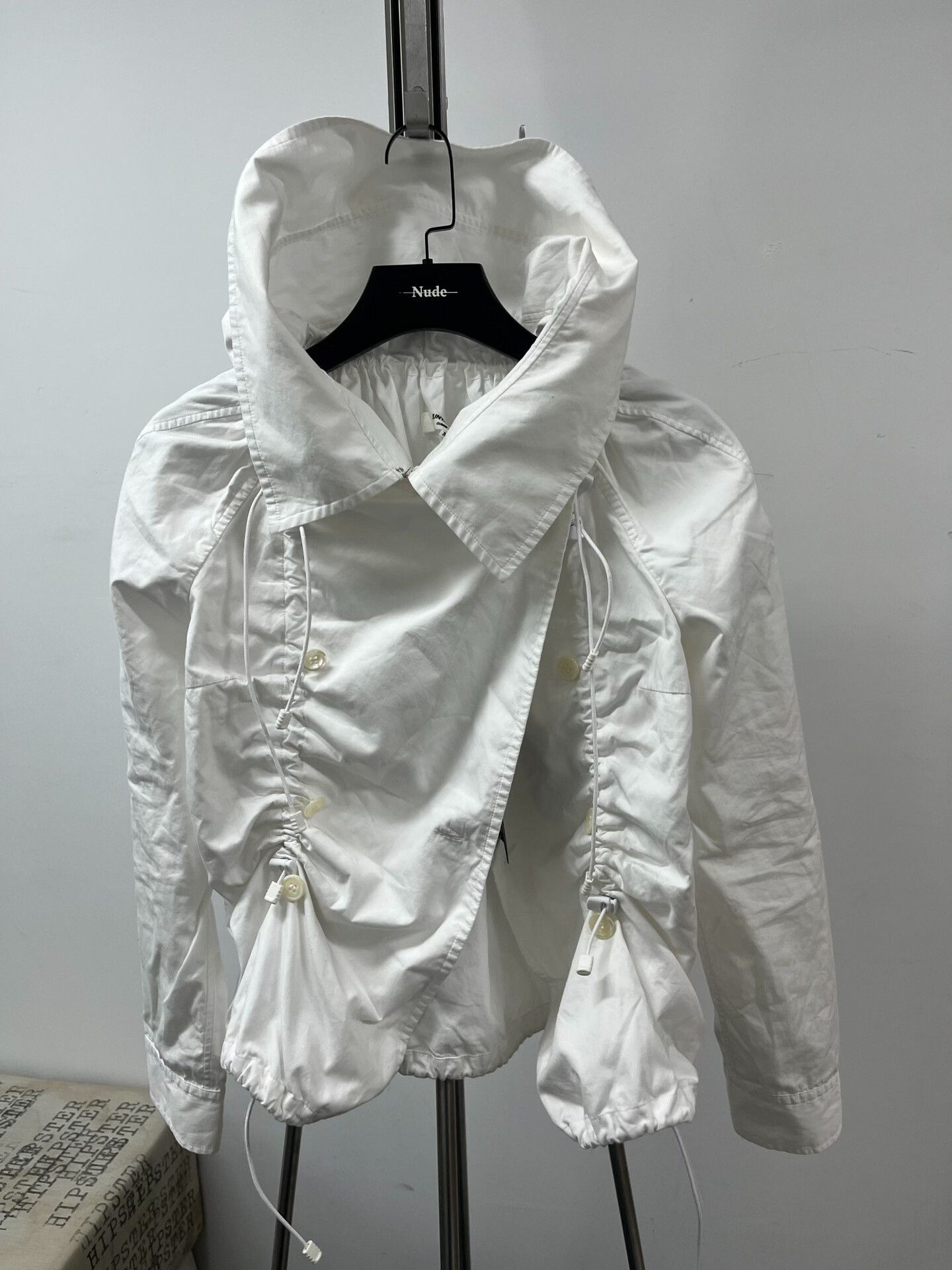 Junya Watanabe junya watanabe drawstring white top Size M / US 6-8 / IT 42-44 - 3 Thumbnail