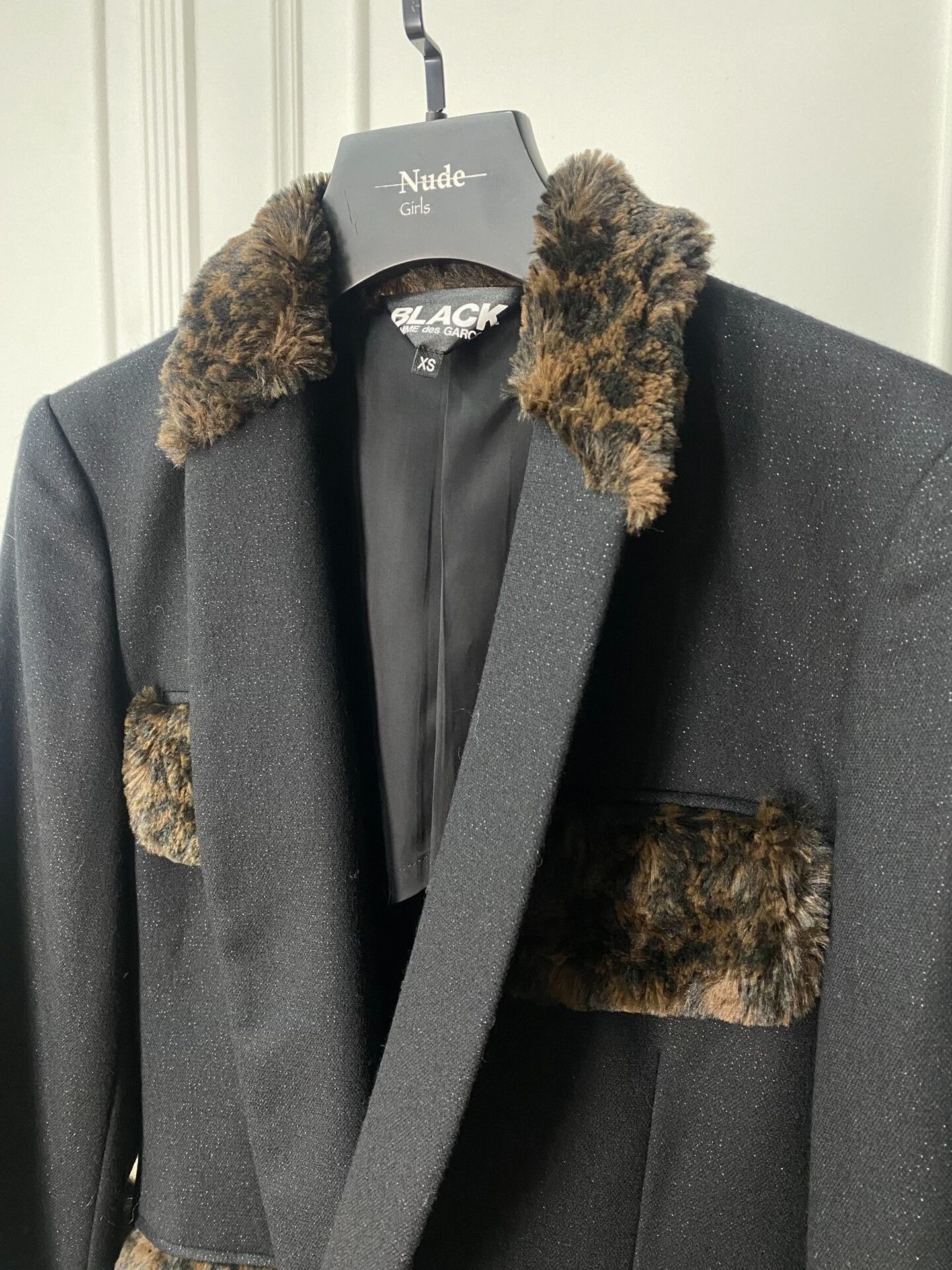 Comme des Garcons black comme des garcons leopard patch blazer Size XS / US 0-2 / IT 36-38 - 2 Thumbnail