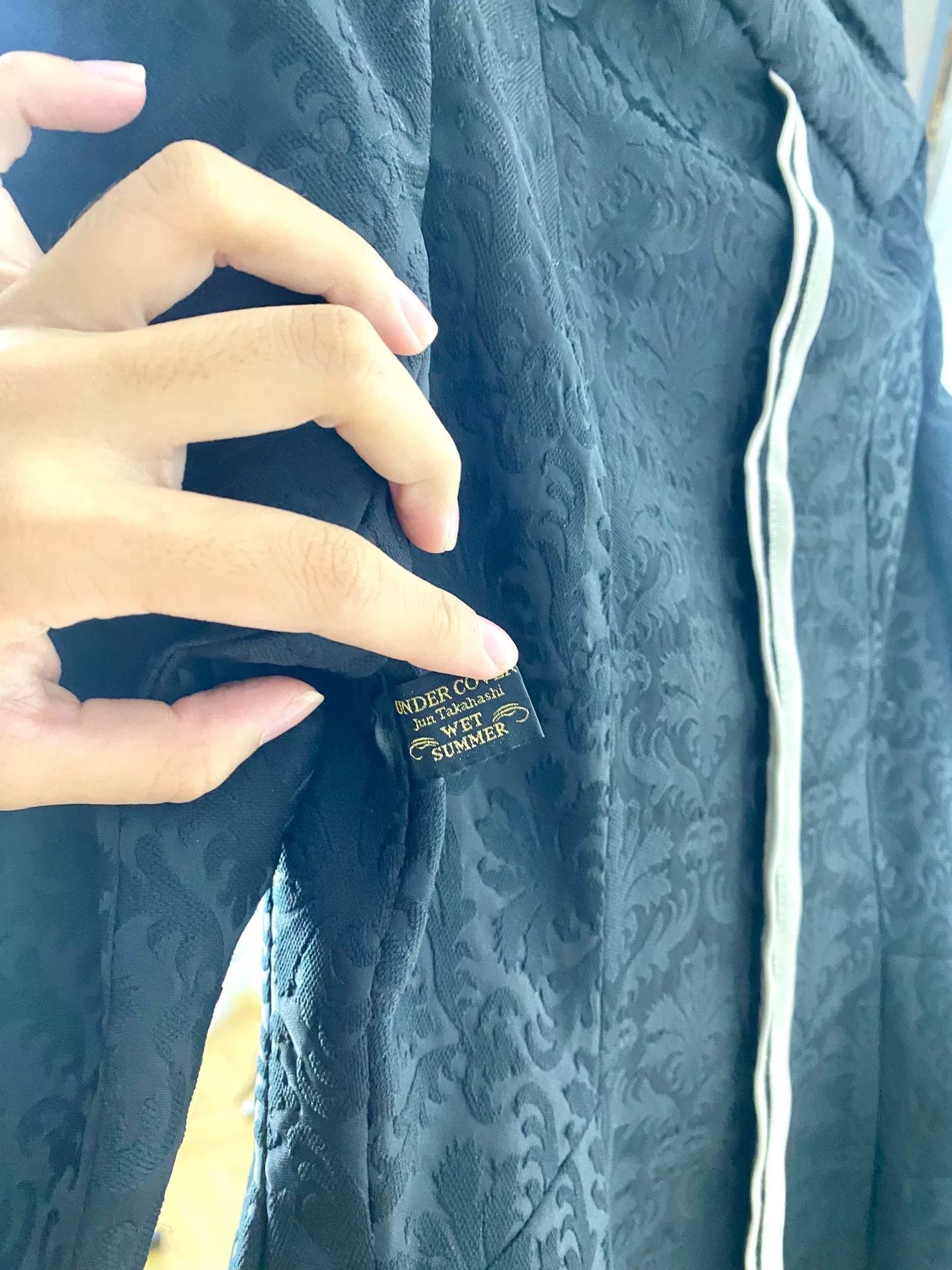Comme des Garcons undercover wet summer jacquard satin coat Size S / US 4 / IT 40 - 4 Thumbnail