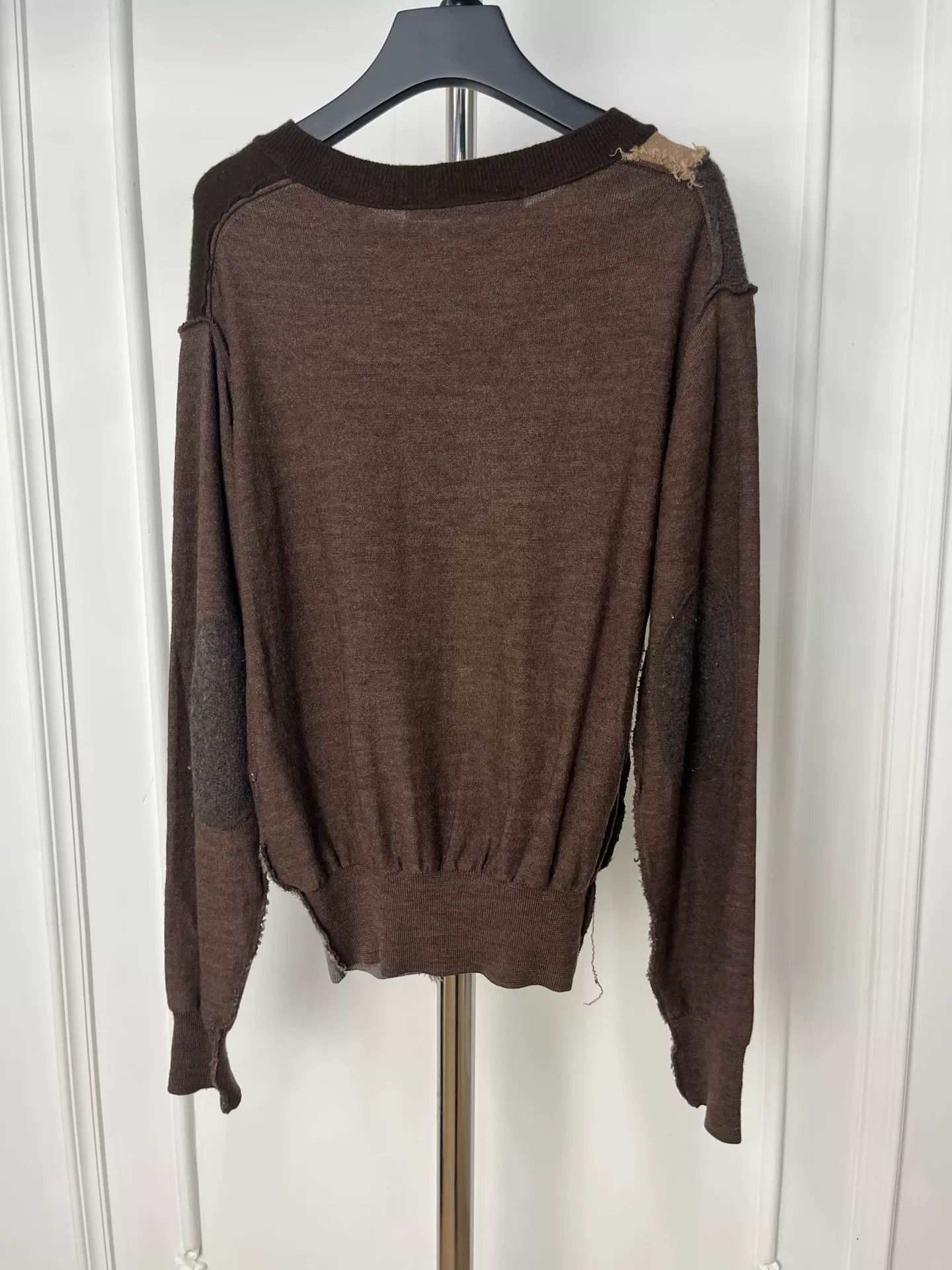 Junya Watanabe junya watanabe patchwork knitted sweater Size S / US 4 / IT 40 - 2 Thumbnail