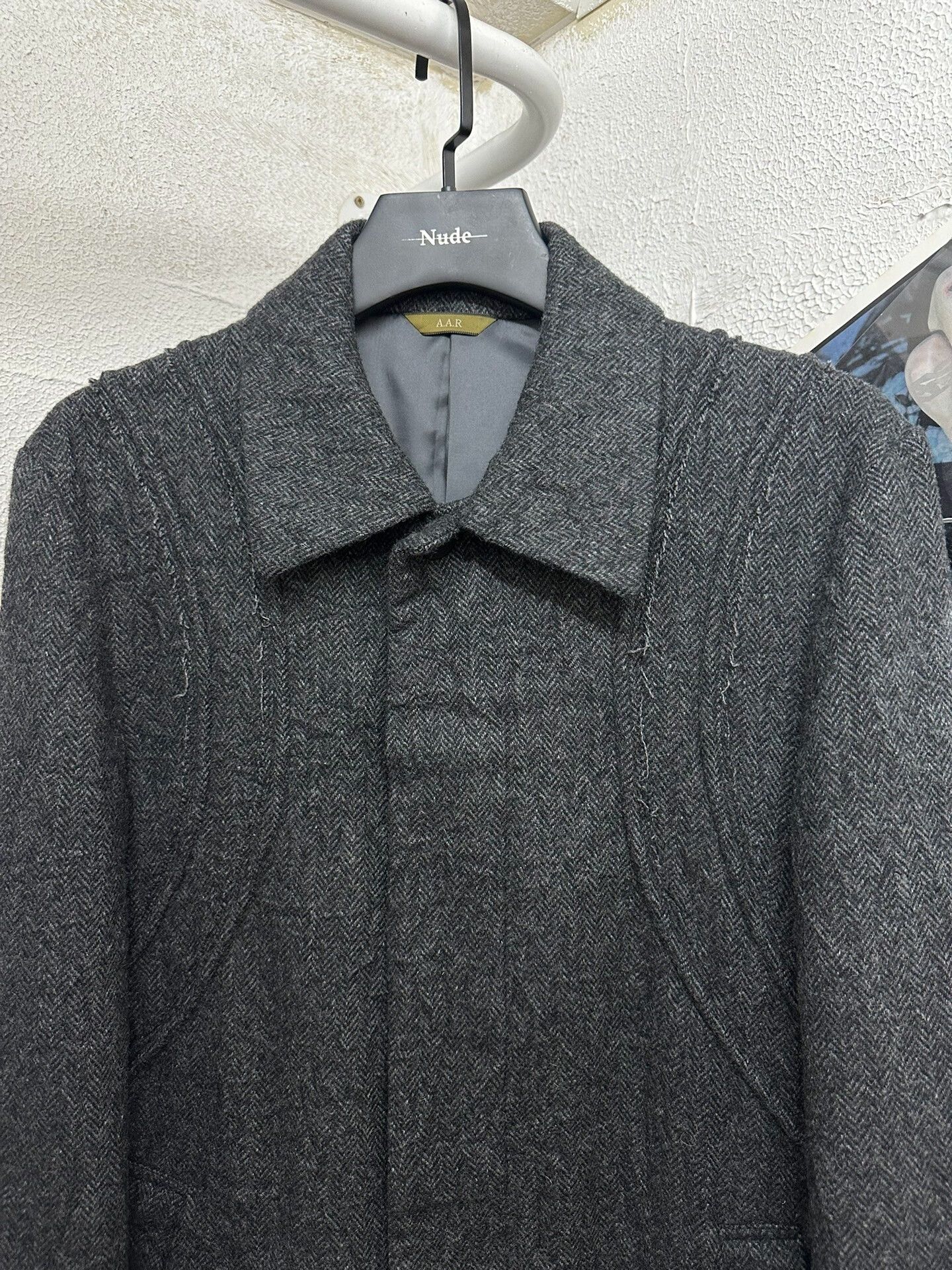 Yohji Yamamoto yohji yamamoto wool coat with unique design Size US L / EU 52-54 / 3 - 3 Thumbnail