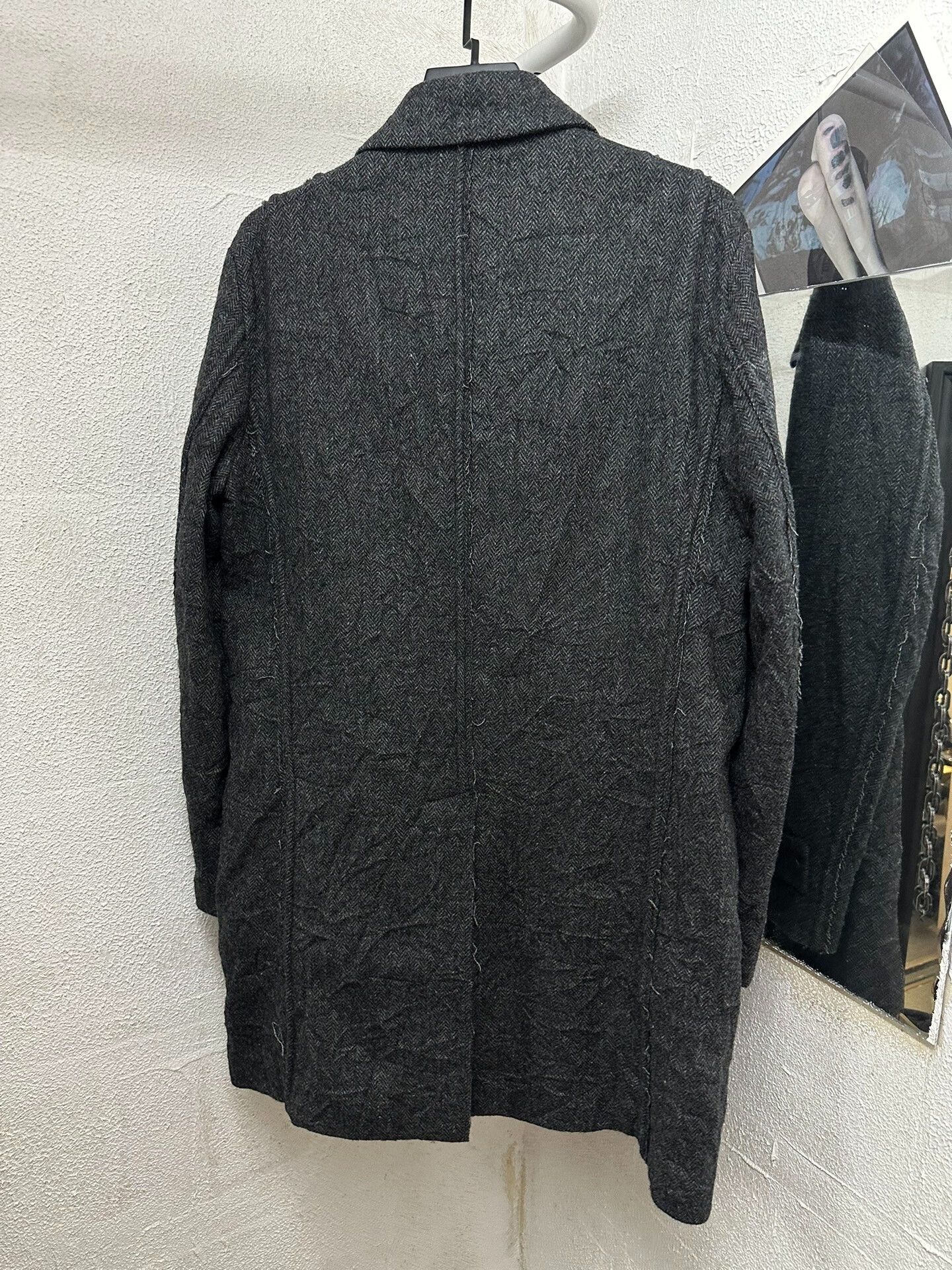 Yohji Yamamoto yohji yamamoto wool coat with unique design Size US L / EU 52-54 / 3 - 5 Thumbnail