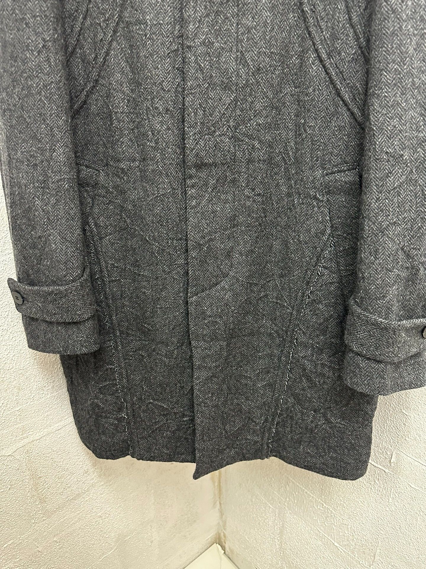 Yohji Yamamoto yohji yamamoto wool coat with unique design Size US L / EU 52-54 / 3 - 4 Thumbnail