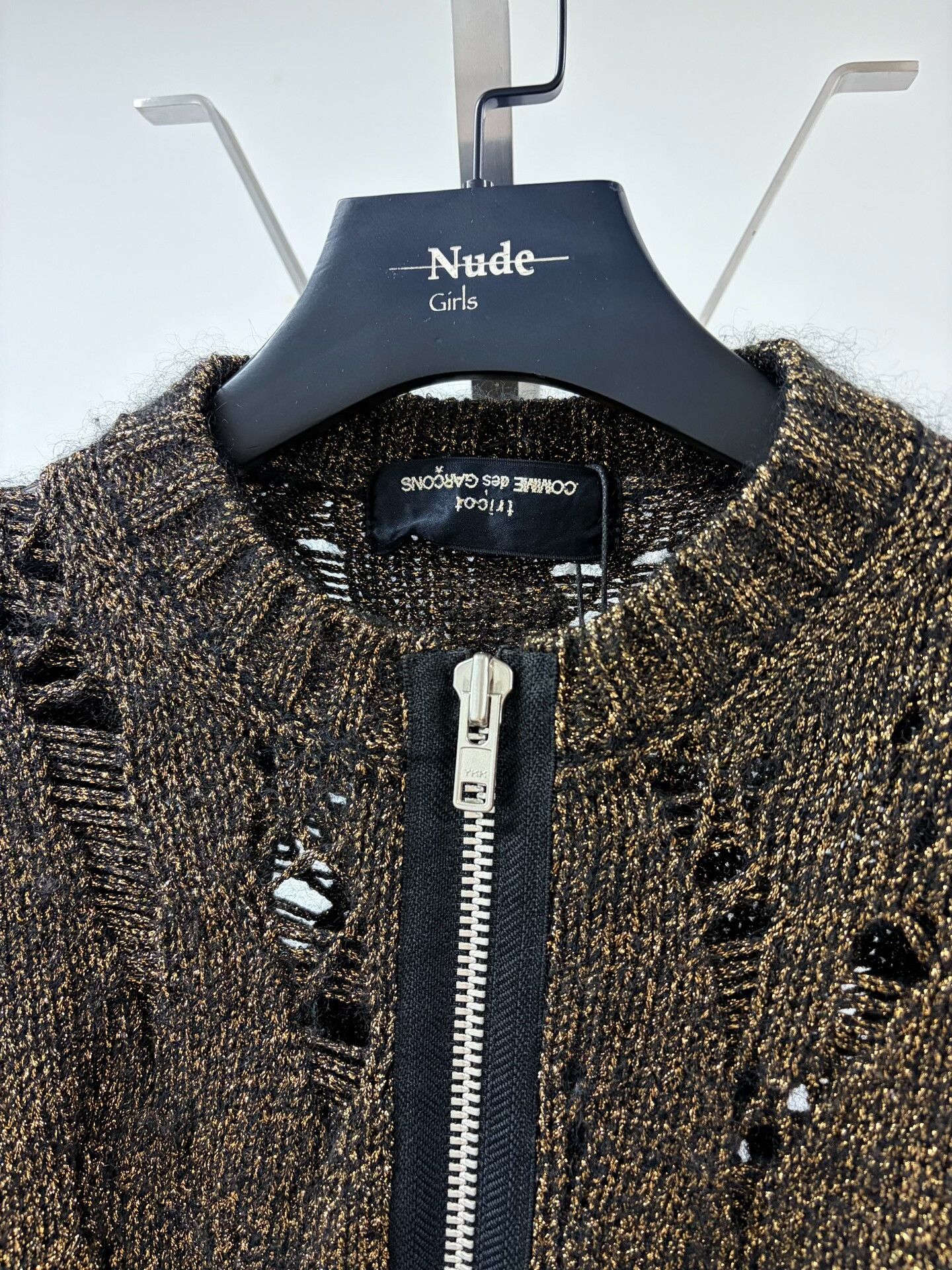 Comme des Garcons comme des garçons distressed knit sweater Size S / US 4 / IT 40 - 2 Thumbnail
