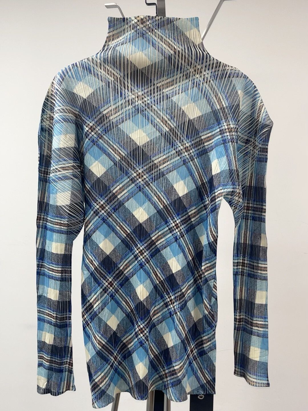 Pleats Please Issey Miyake pleats please issey miyake checkered top Size S / US 4 / IT 40 - 2 Thumbnail