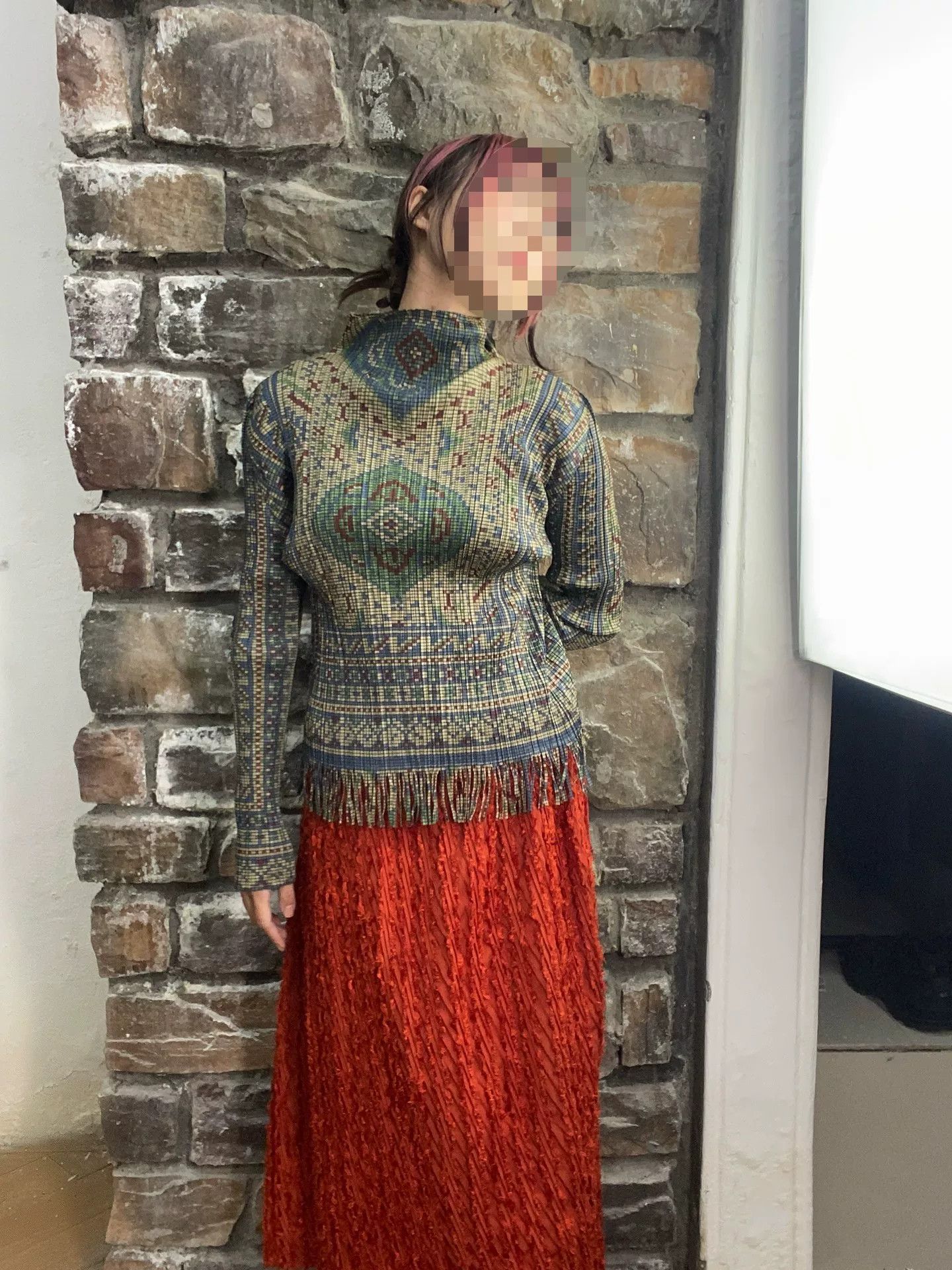 Issey Miyake pleats please issey miyake fringed top Size L / US 10 / IT 46 - 3 Thumbnail