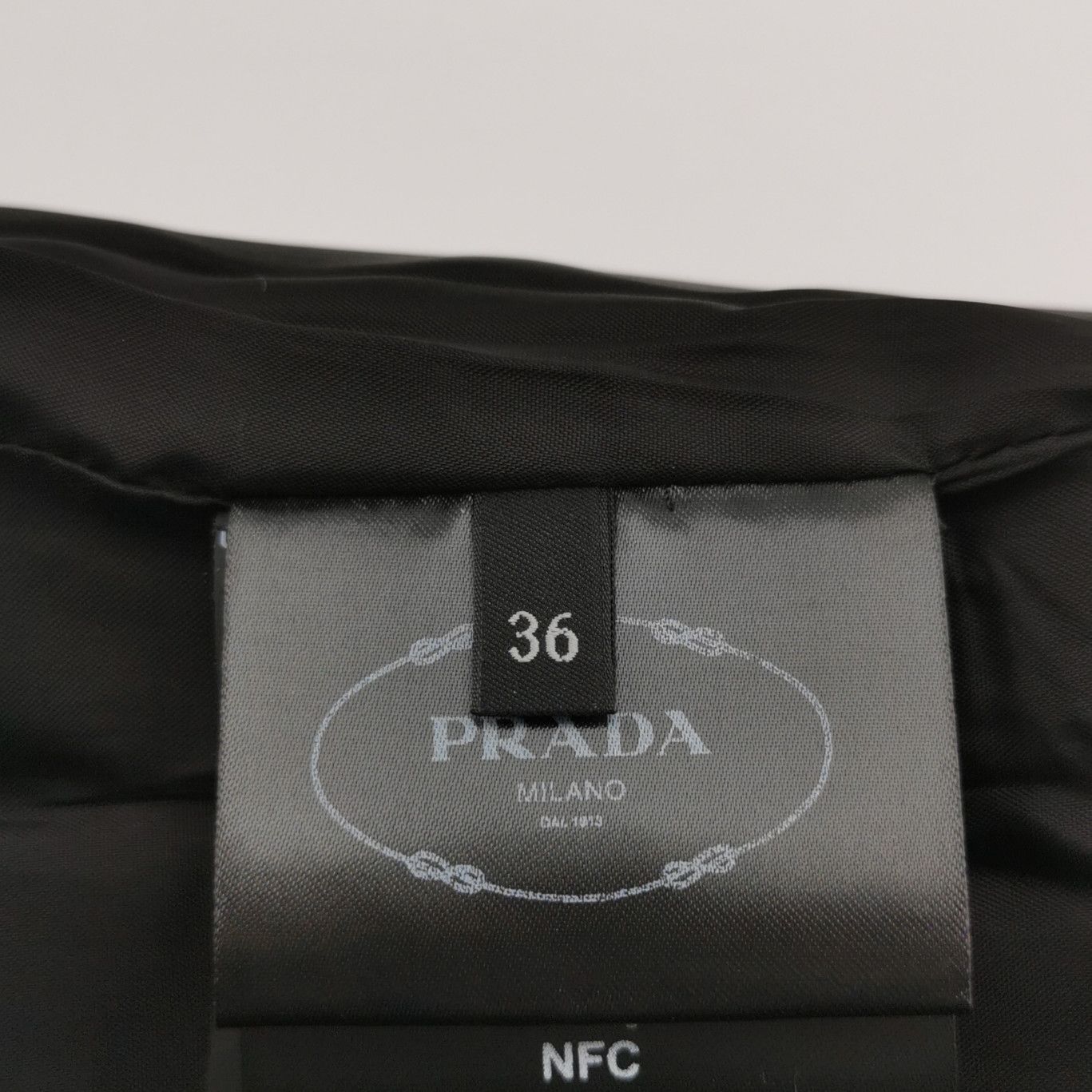 Prada Prada Black Wool Triangle Logo Spaghetti Strap Dress 0079 Size US 36 / EU 52 - 6 Thumbnail