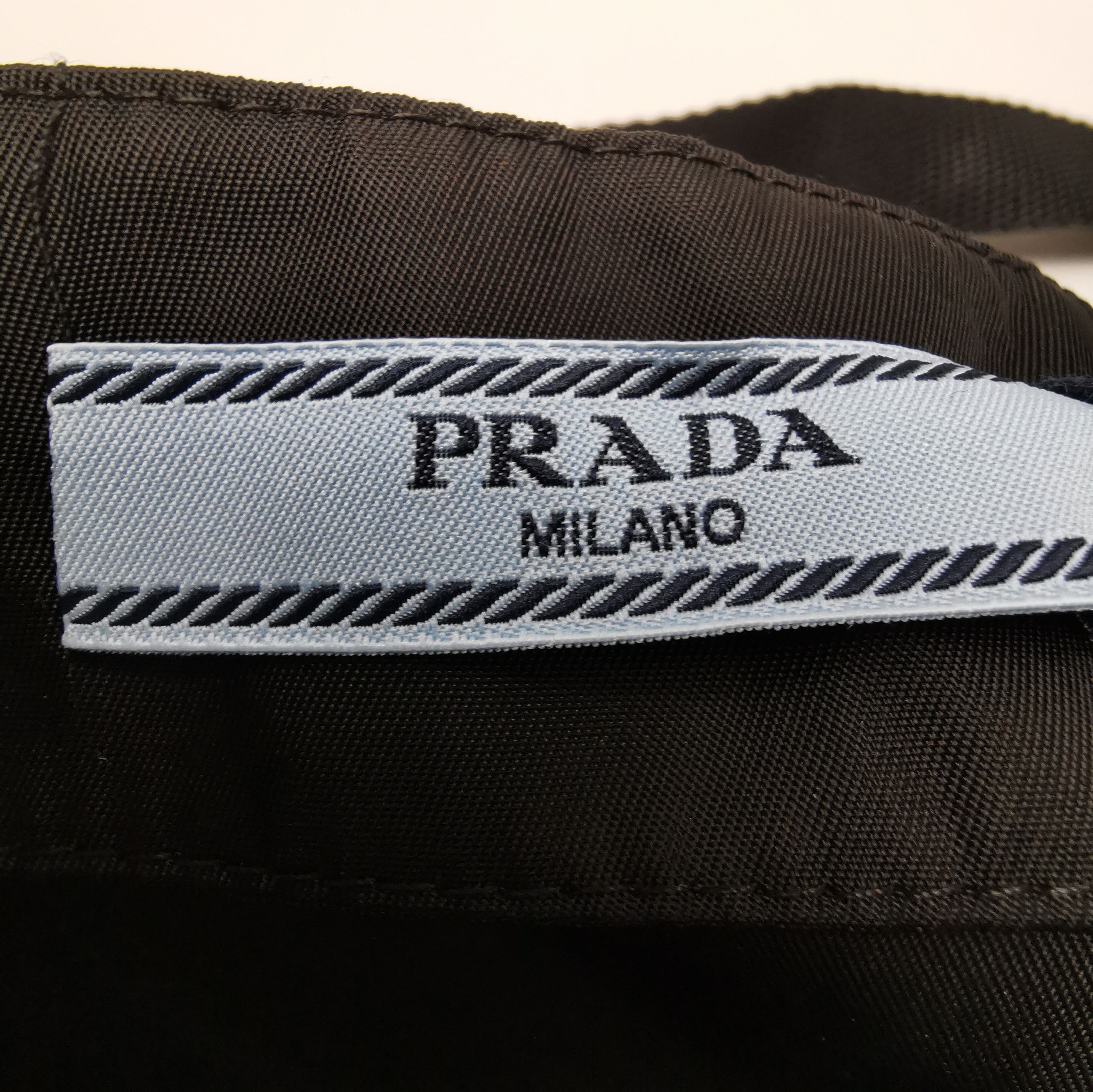 Prada Prada Pleated Black Triangle Logo Skirt 0079 Size US 40 / EU 56 - 4 Thumbnail