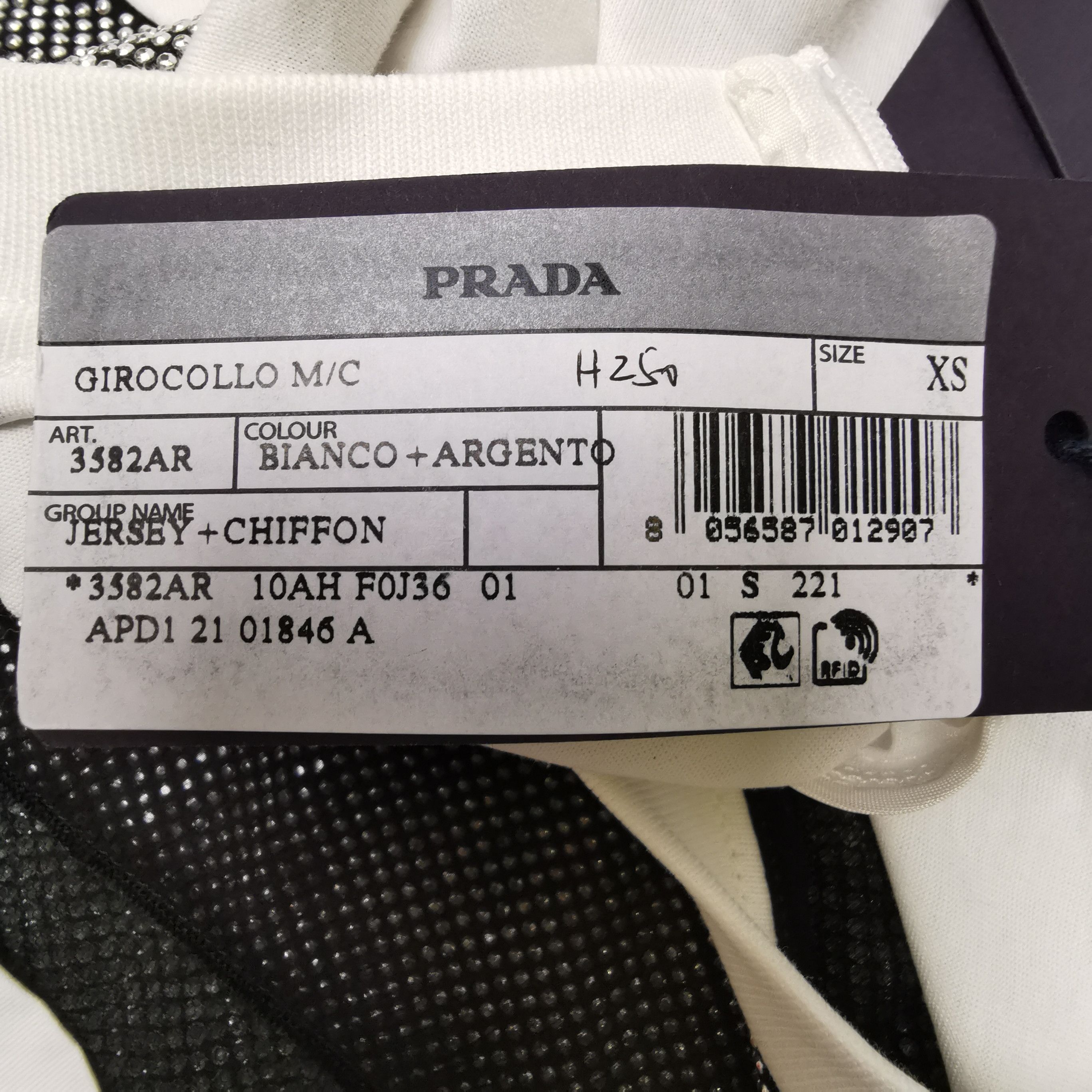 Prada Prada Cotton Silk Logo Short Sleeve T-Shirt 0079 Size US XS / EU 42 / 0 - 9 Thumbnail