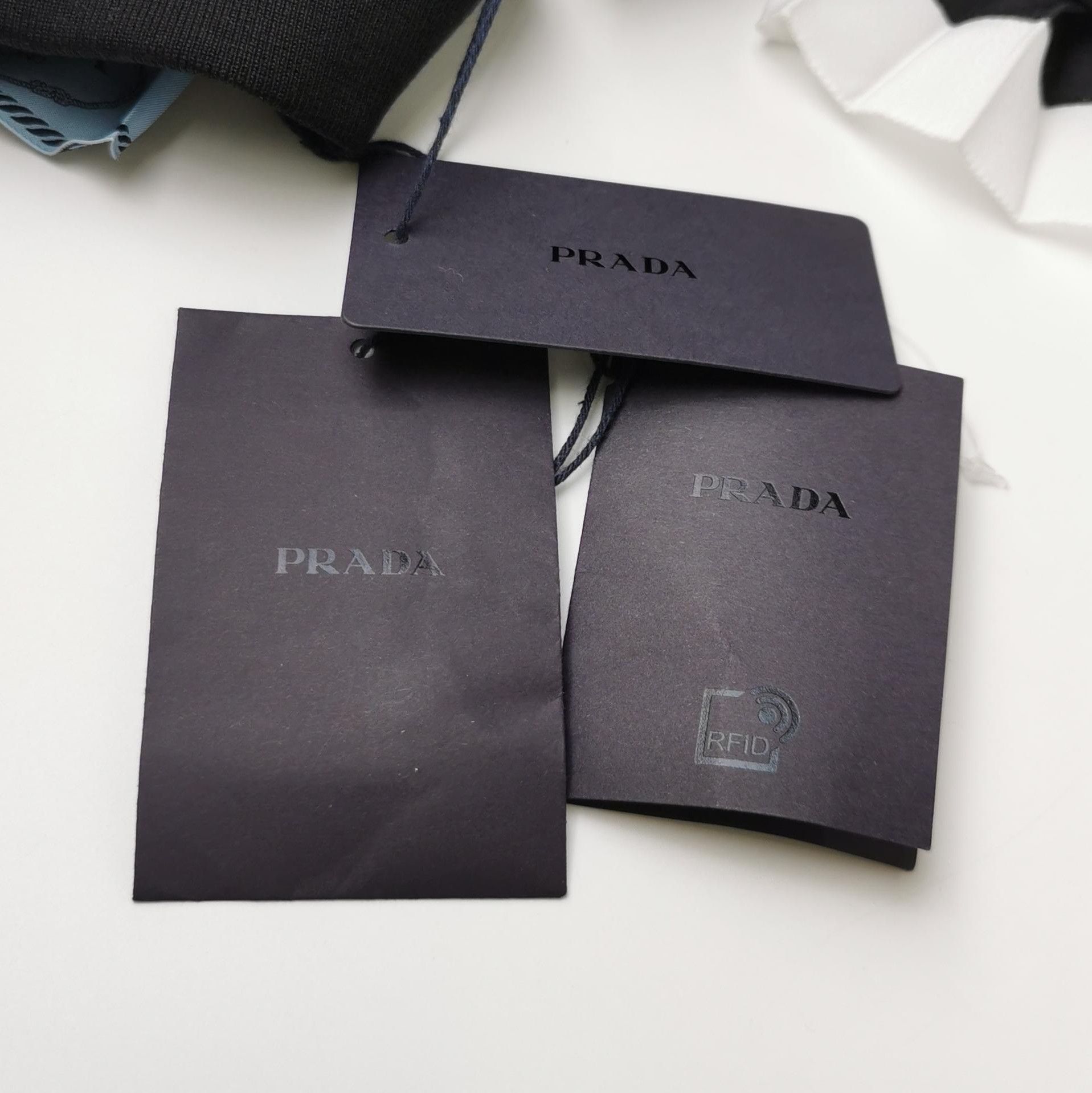 Prada Prada Pleated Black Logo Dress for Women 0079 Size US 36 / EU 52 - 4 Thumbnail
