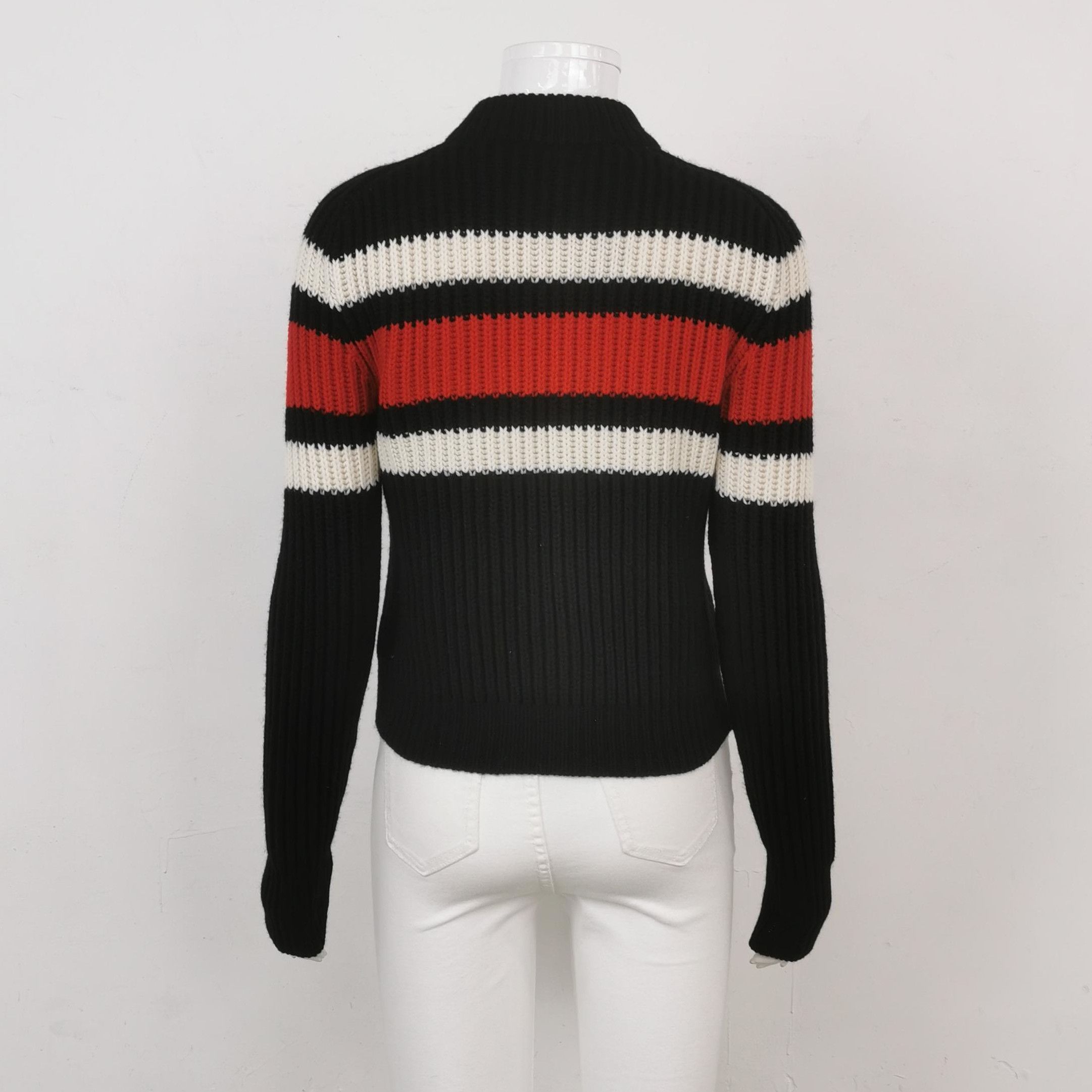 Prada Prada Color Block Logo Zip-Up Sweater 0079 Size US S / EU 44-46 / 1 - 2 Thumbnail