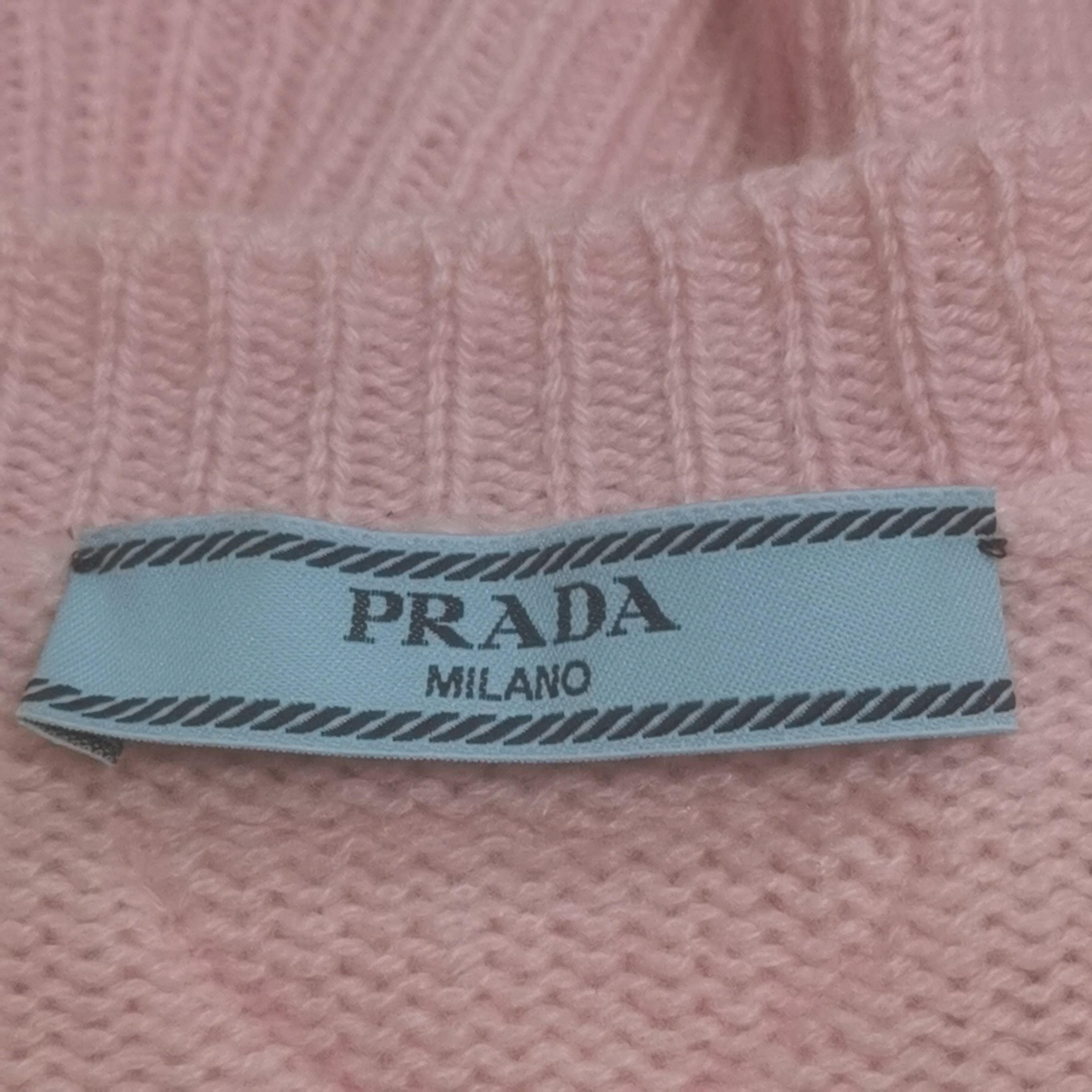 Prada Prada Pink Cashmere Button-Up Cardigan 0079 Size US M / EU 48-50 / 2 - 4 Thumbnail